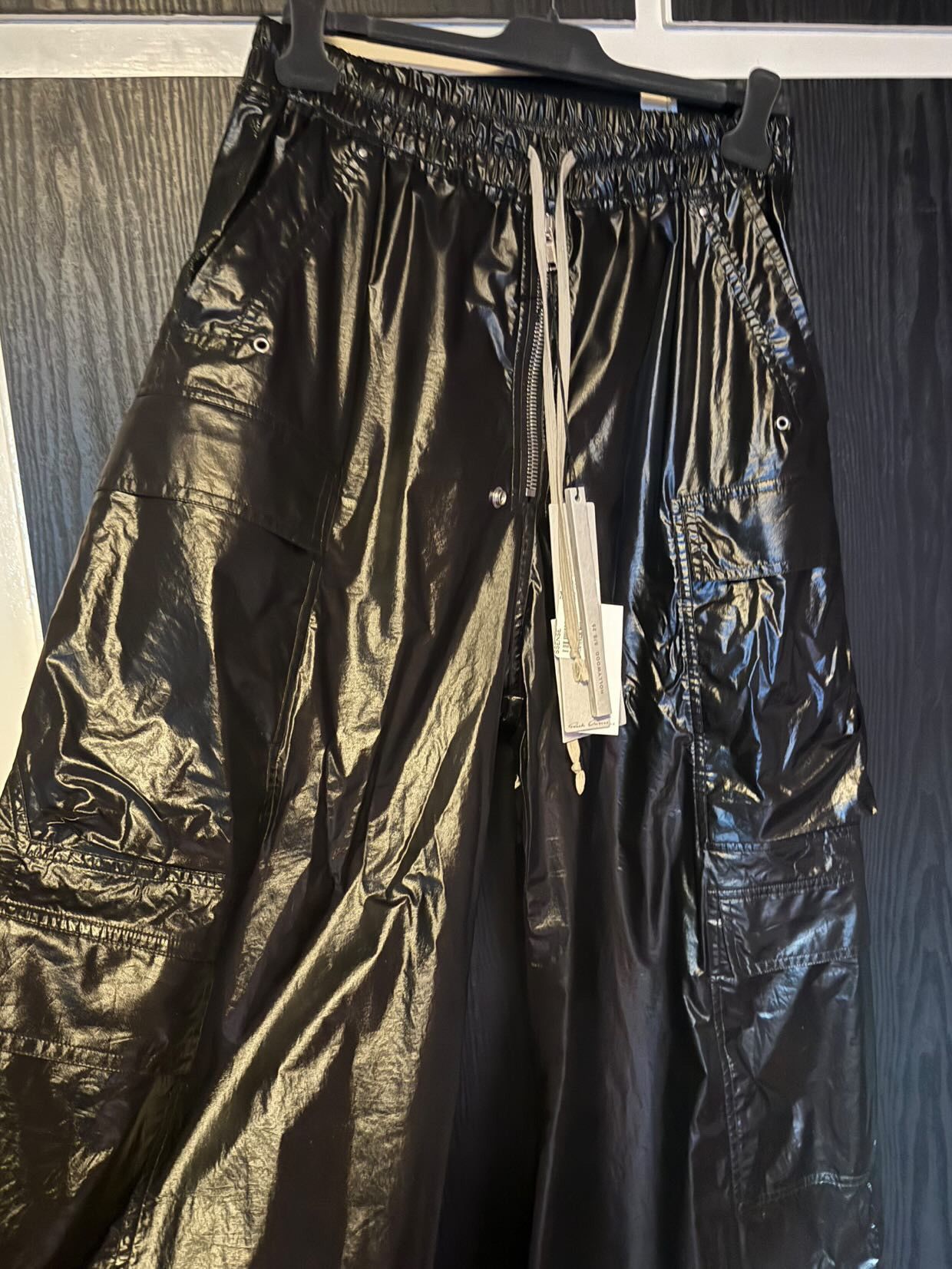 Rick Owens RICK OWENS Black Hollywood Cargobelas Cargo Pants Size US 32 / EU 48 - 3 Thumbnail