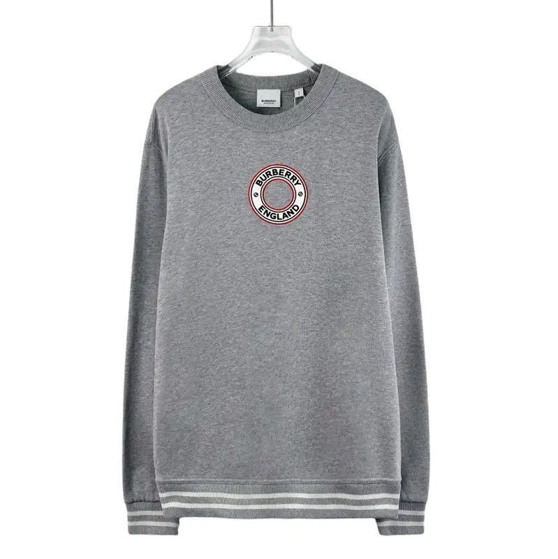Burberry Burberry Gray Cotton Women’s Sweatshirt Size S / US 4 / IT 40 - 1 Thumbnail