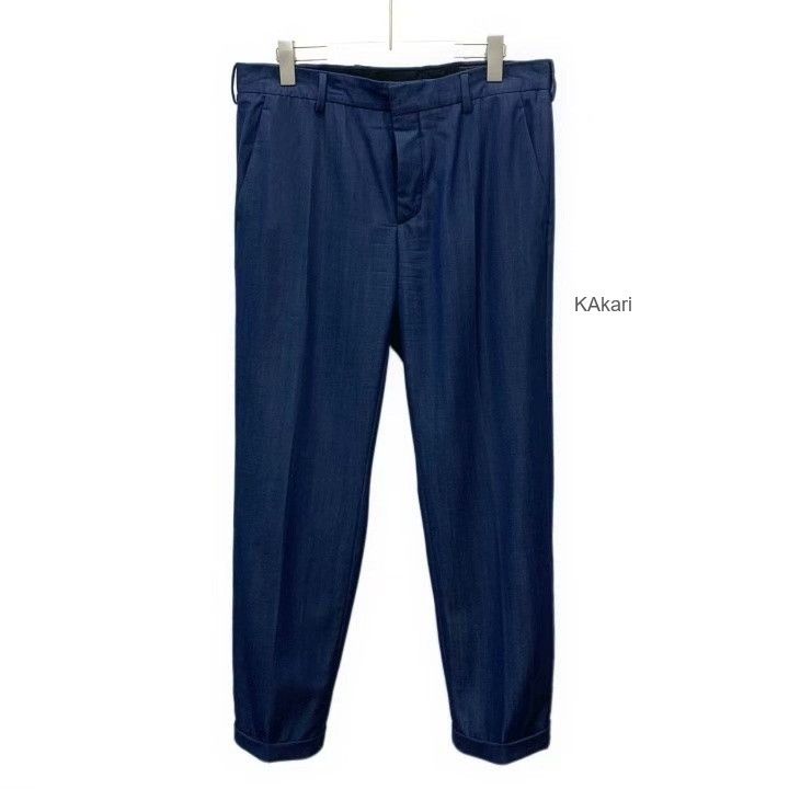 Prada Prada Blue Wool Suit Set Size US L / EU 52-54 / 3 - 4 Thumbnail