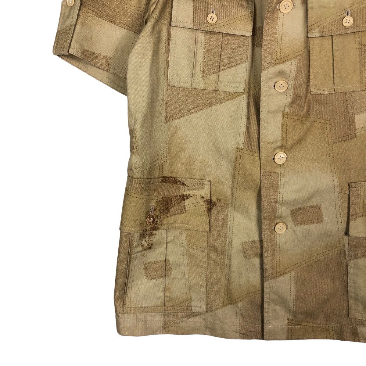Japanese Brand Vintage Painted Patch Work Shirt Jacket DUrban Issey Miyake Size US M / EU 48-50 / 2 - 4 Thumbnail