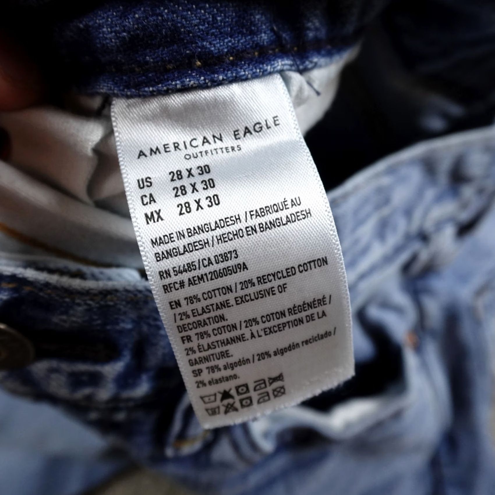 American Eagle Outfitters American Eagle Outfitters Jeans Mens 28 Regular 28X30 Dark Blue Denim Bootcut Stretch Pockets 5-Pocket Style Preppy Mens Size US 28 / EU 44 - 7 Thumbnail