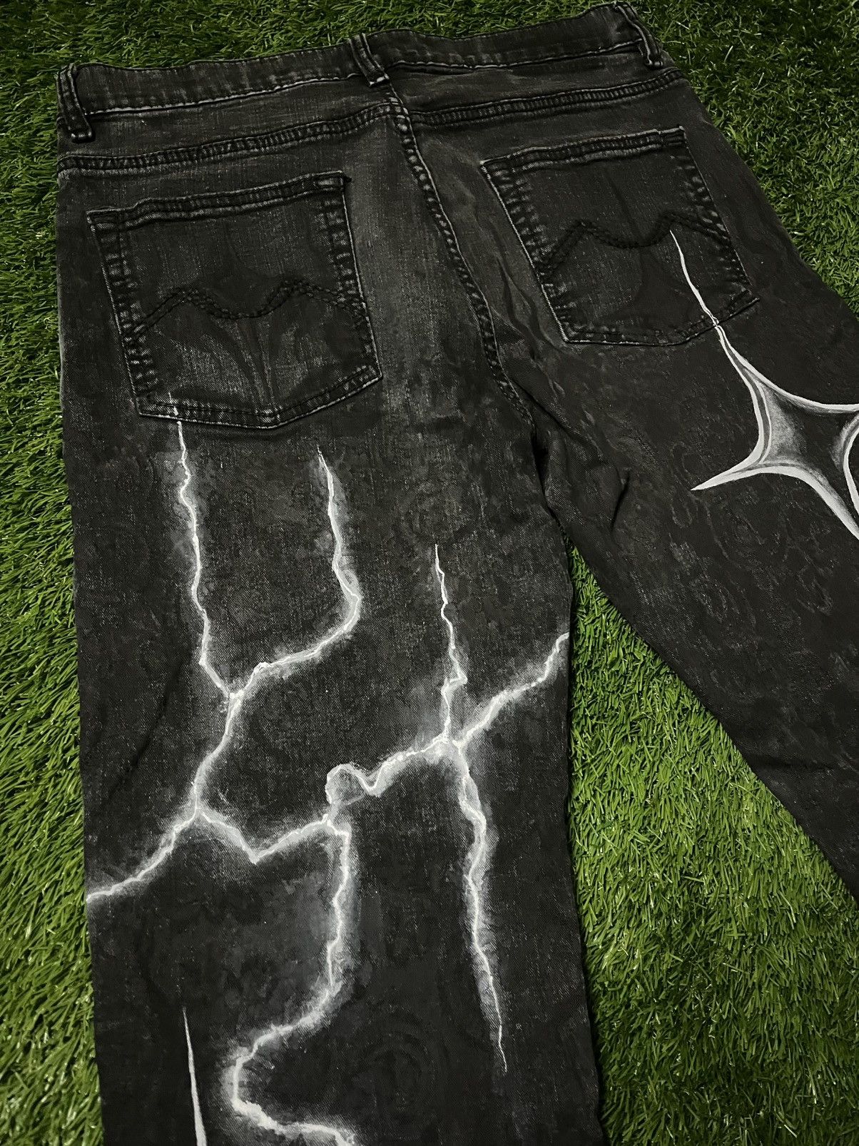 Other Custom Painted Deliriaisdead Jeans 1of1 Y2K Size US 34 / EU 50 - 8 Thumbnail