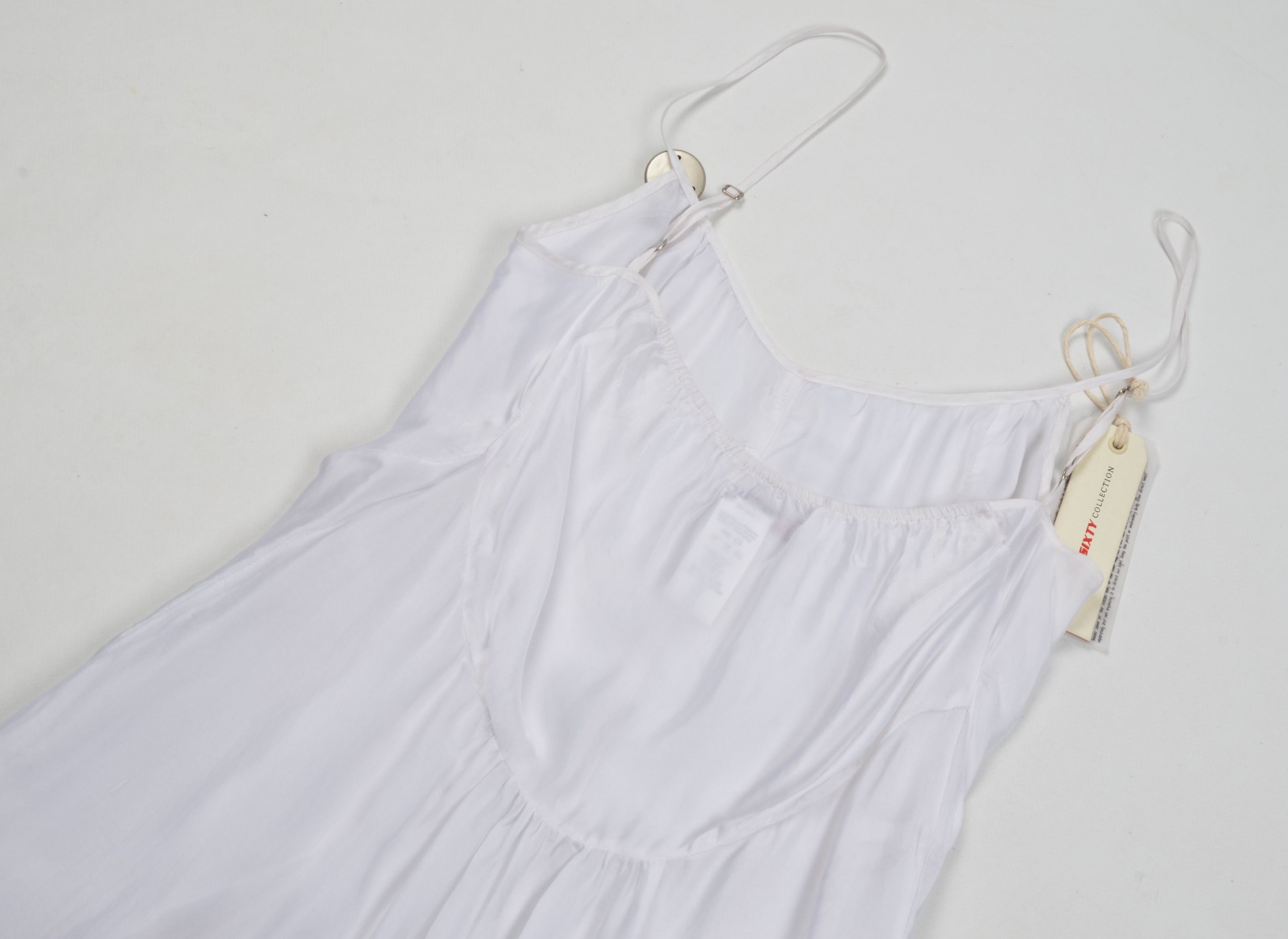 Other Miss Sixty Y2K Cottage Core White Cami Mini Dress Size M / US 6-8 / IT 42-44 - 7 Thumbnail