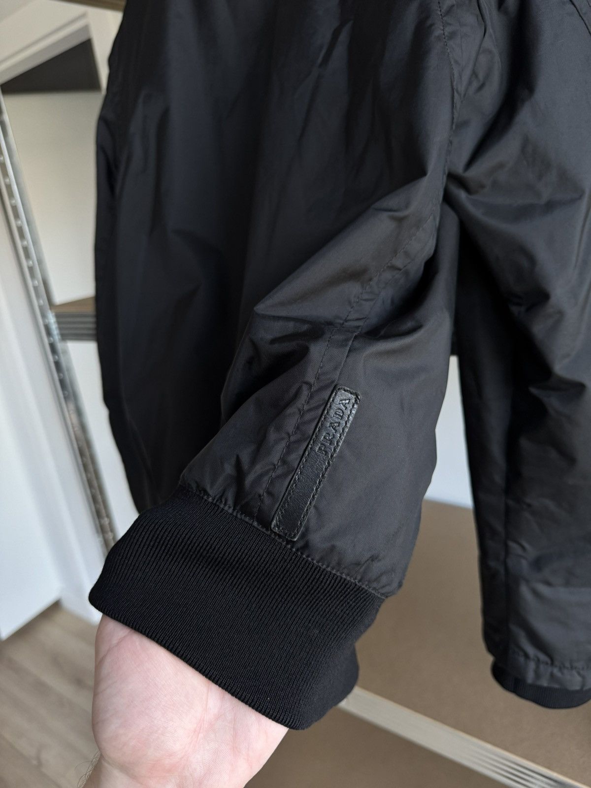 Prada Vintage Prada Black Tab Nylon Fur Bomber Jacket 2000s Luxury Size US L / EU 52-54 / 3 - 13 Thumbnail