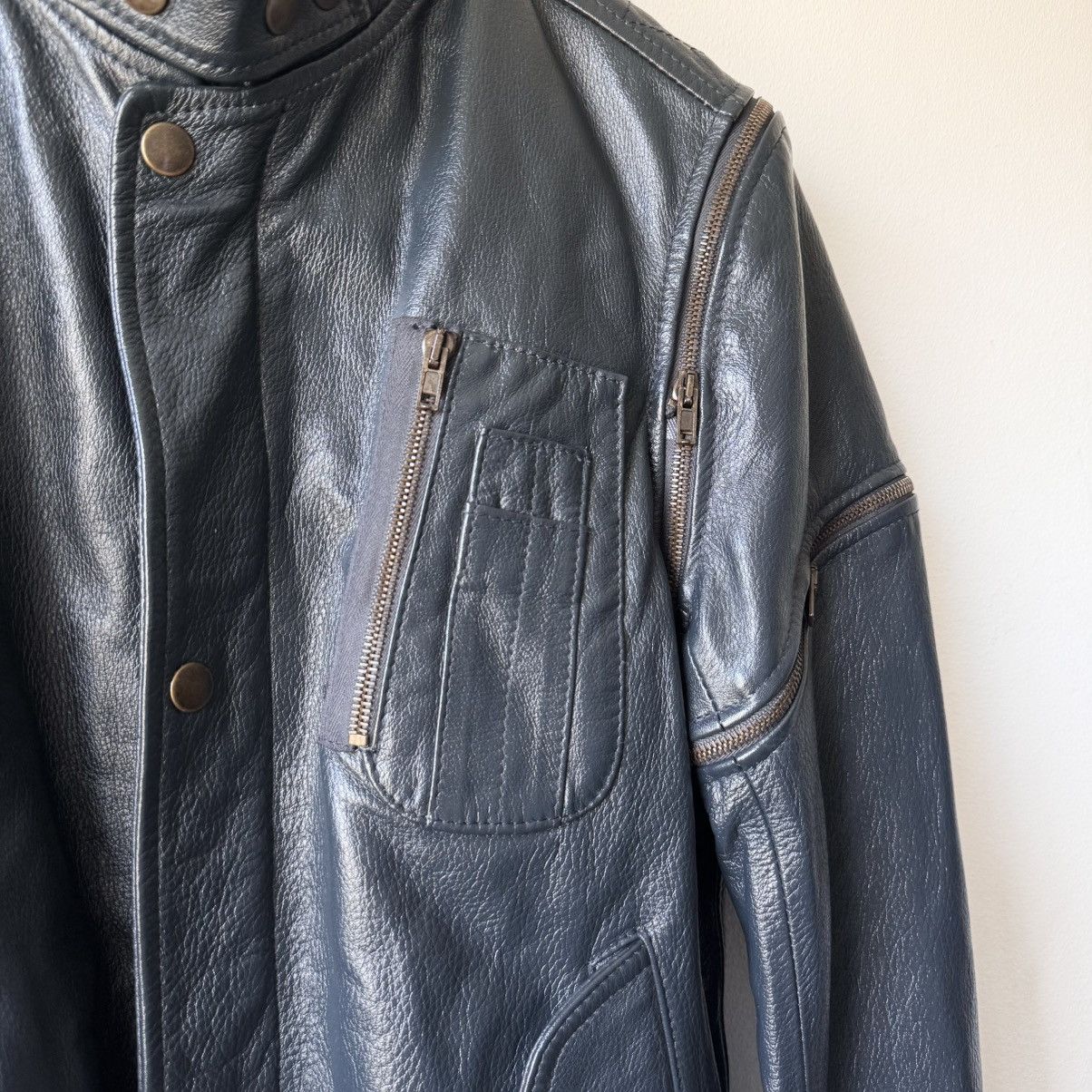 Maison Margiela SS2007 Martin Margiela Multi-Zip Bomber Leather Jacket Size US M / EU 48-50 / 2 - 6 Thumbnail