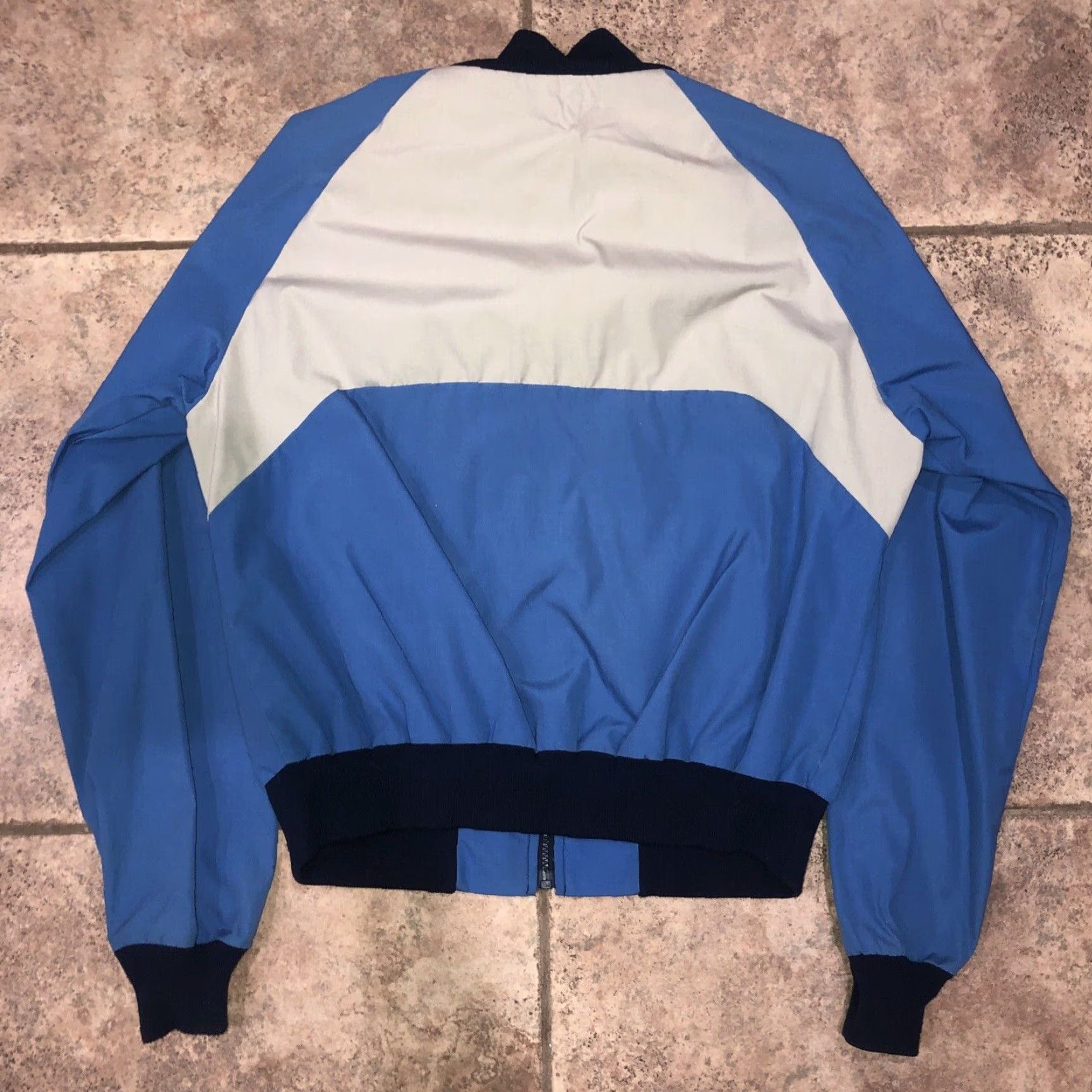 Vintage VINTAGE Zip-Up Jacket Sunbuster Team Marker Windbreaker Men M Blue Size M Mens Size US M / EU 48-50 / 2 - 5 Thumbnail