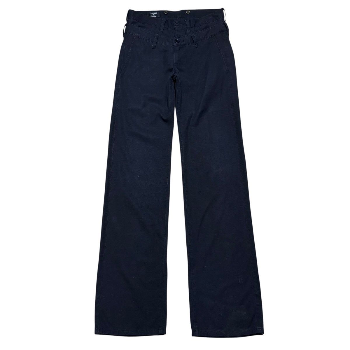 CABANE de ZUCCa Cabane De Zucca Double Waist Wool Trouser Long Leg Size US 32 / EU 48 - 2 Thumbnail