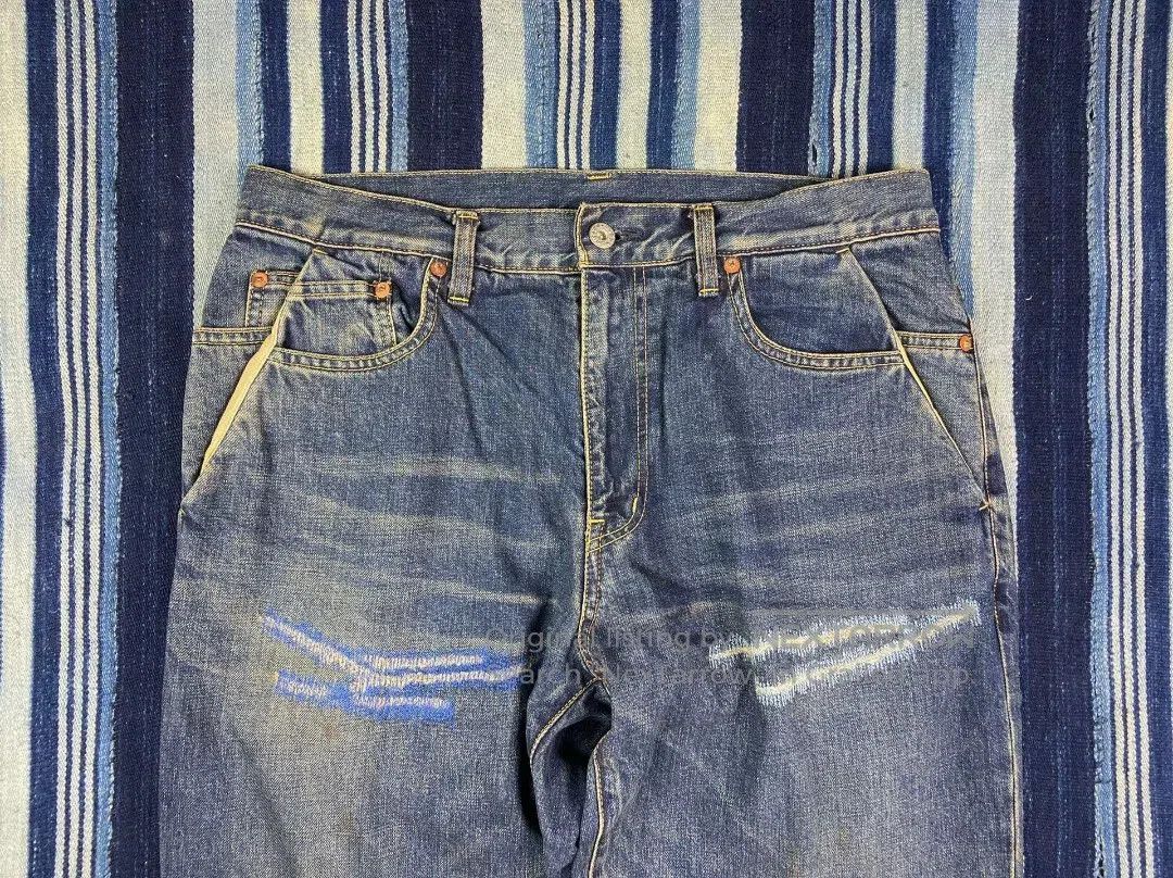Beams Japan beams japan worn look denim pants. Size US 27 - 1 Thumbnail