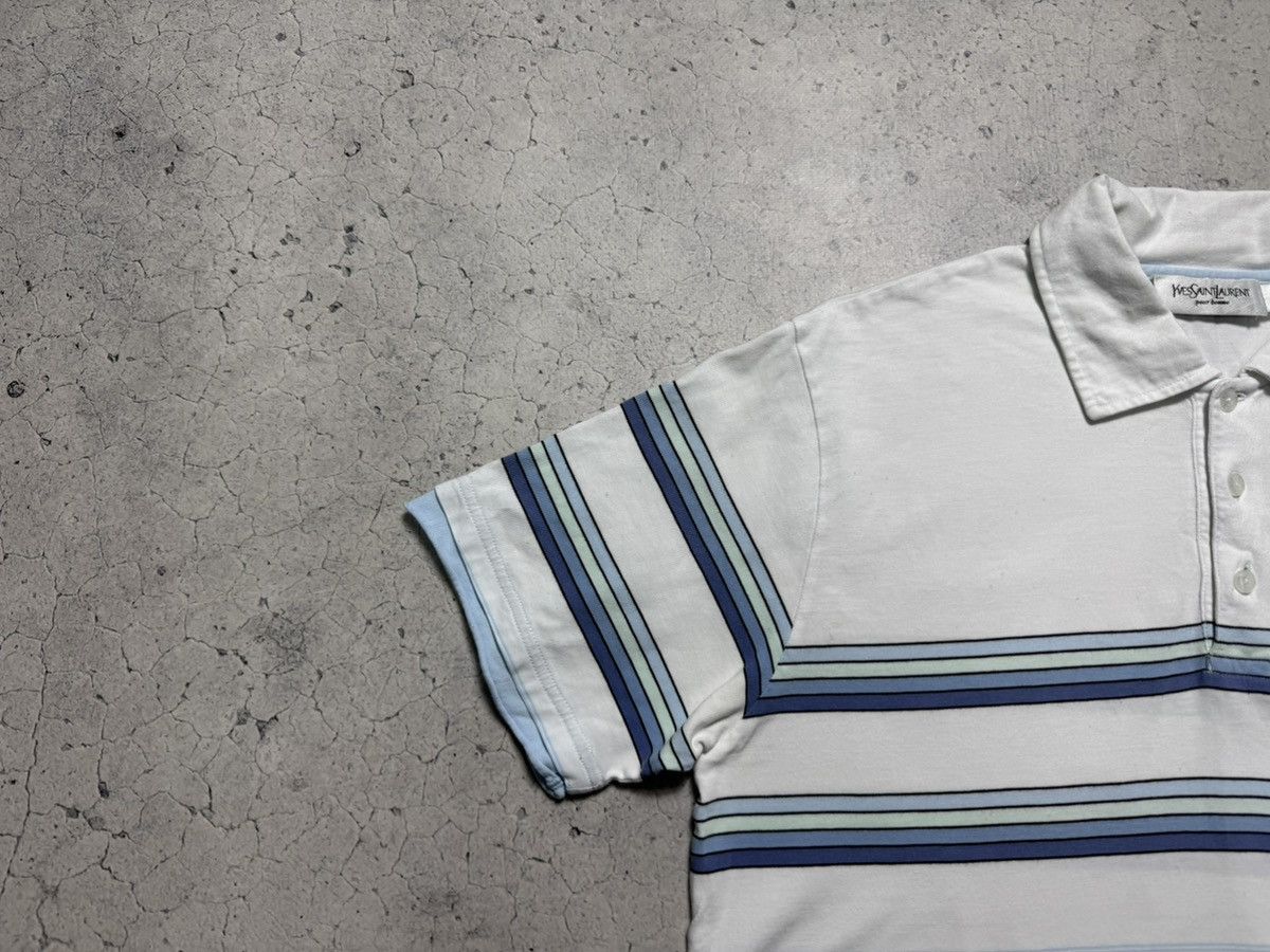 Yves Saint Laurent Yves Saint Laurent YSL Striped Luxury Polo T Shirt Size US L / EU 52-54 / 3 - 3 Thumbnail