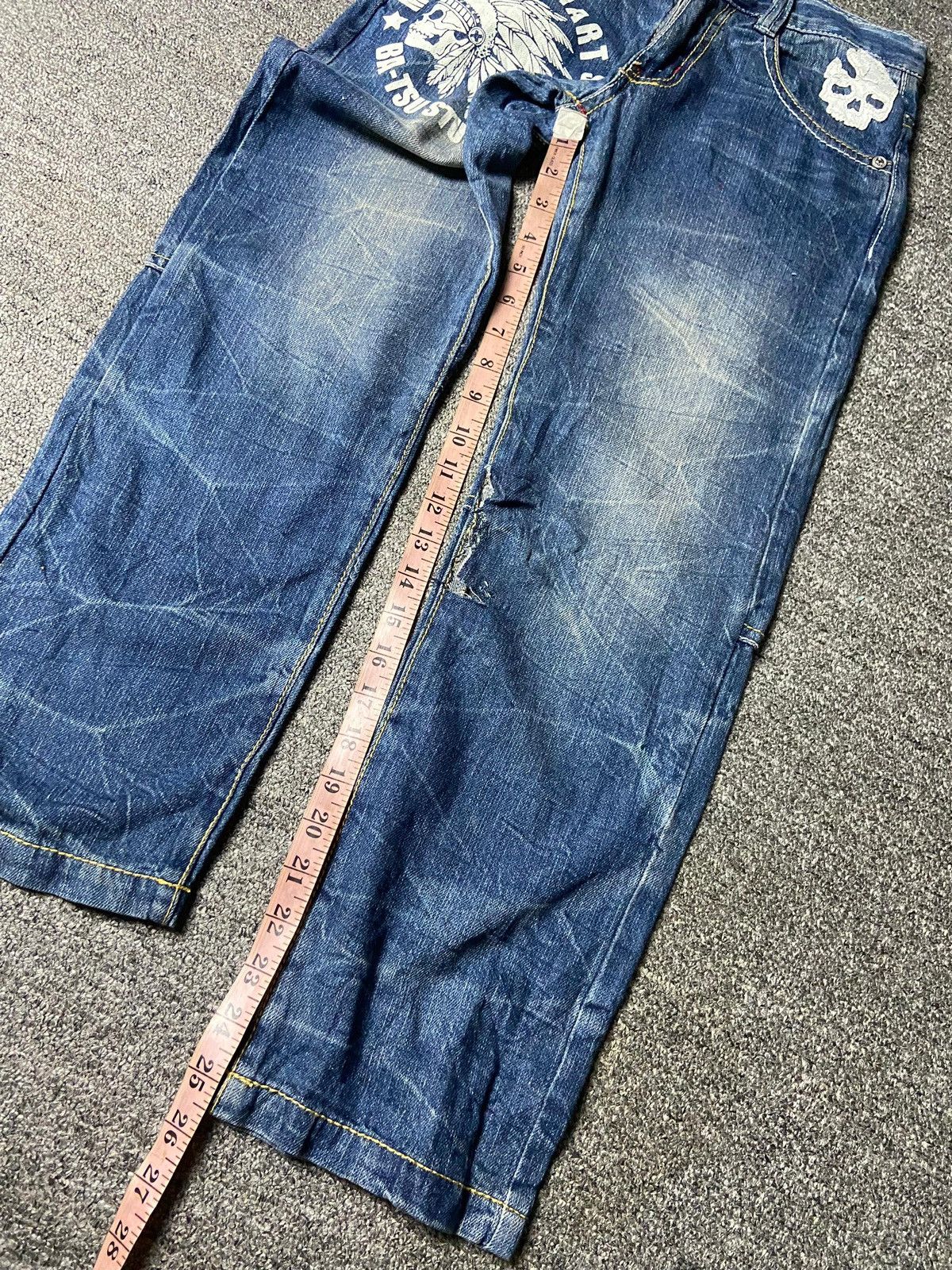 Japanese Brand BA-TSU STUDIO Brand Distressed Jeans (139) Size US 28 / EU 44 - 7 Thumbnail