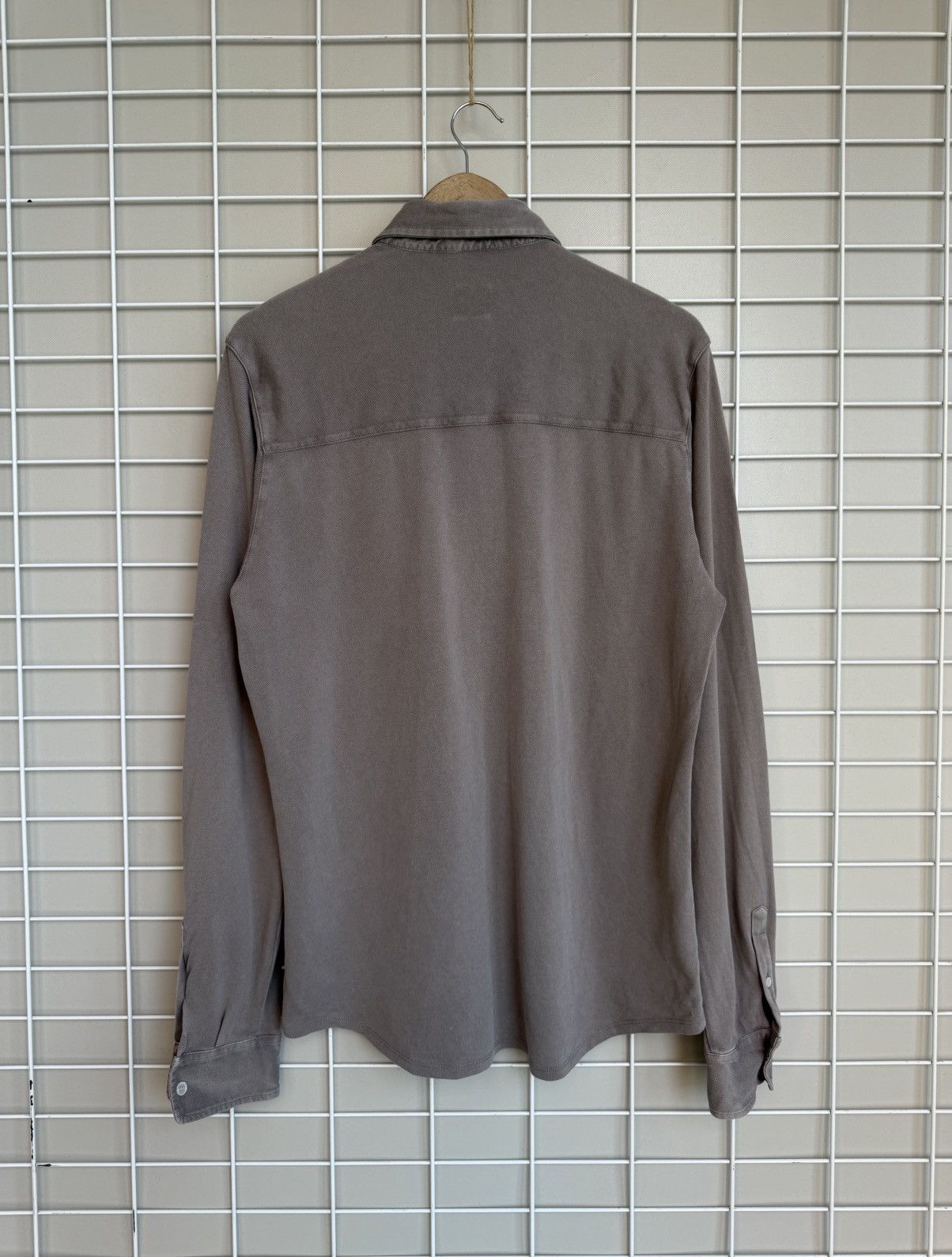 Fedeli Fedeli Pique Button Shirt Mens Size 52 or M Chambray Size US M / EU 48-50 / 2 - 7 Thumbnail