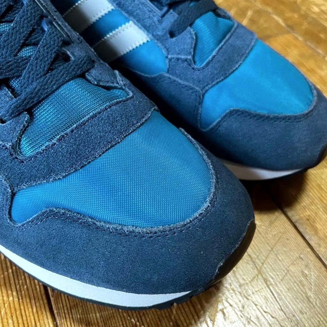 Adidas Deadstock Adidas Originals ZX500 Og Herblu Mgsoft Red M25394 Men Us10.5 - Greenish Navy Sneaker Size US 11 / EU 44 - 5 Thumbnail