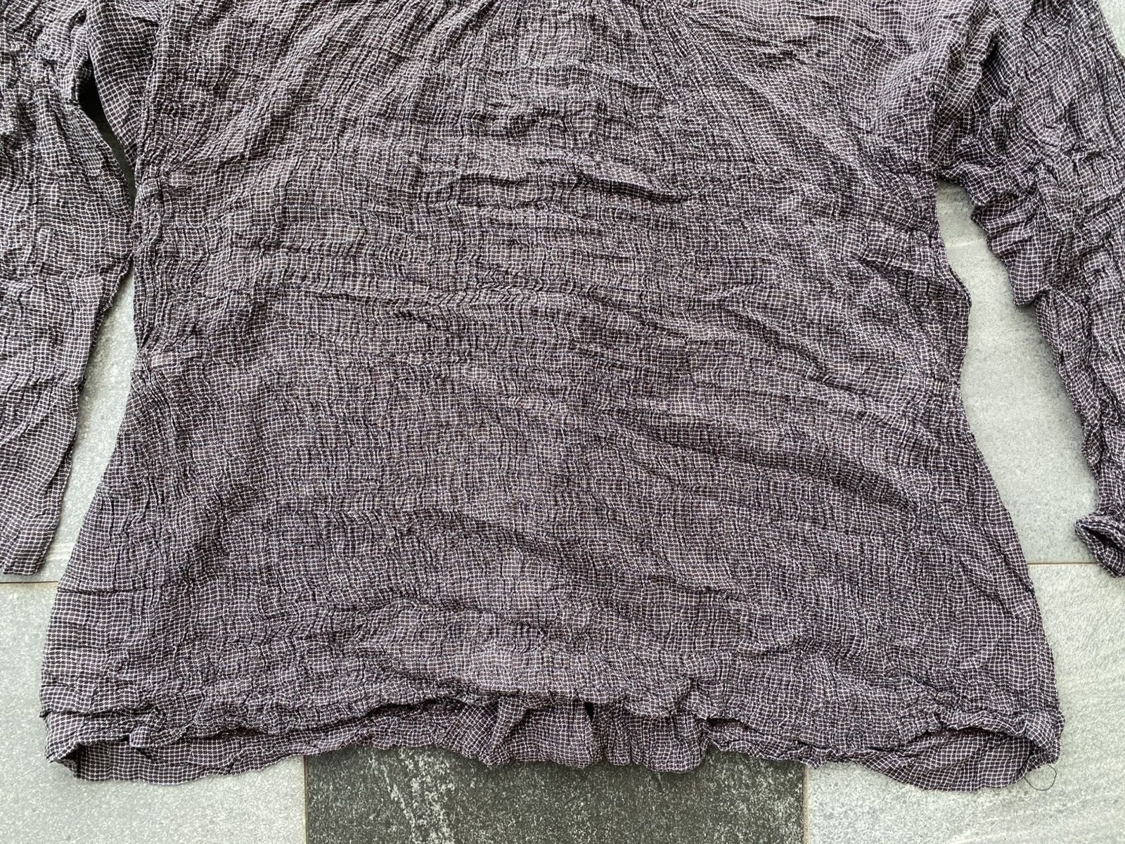 Issey Miyake Issey Miyake Permante Vintage 80's Silk Flannel Shirt Size M / US 6-8 / IT 42-44 - 9 Thumbnail
