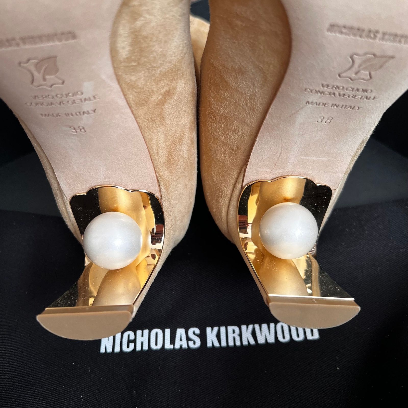 Nicholas Kirkwood NICHOLAS KIRKWOOD Maeva Brown Suede Ankle Boots, IT38 Size US 8 / IT 38 - 11 Thumbnail