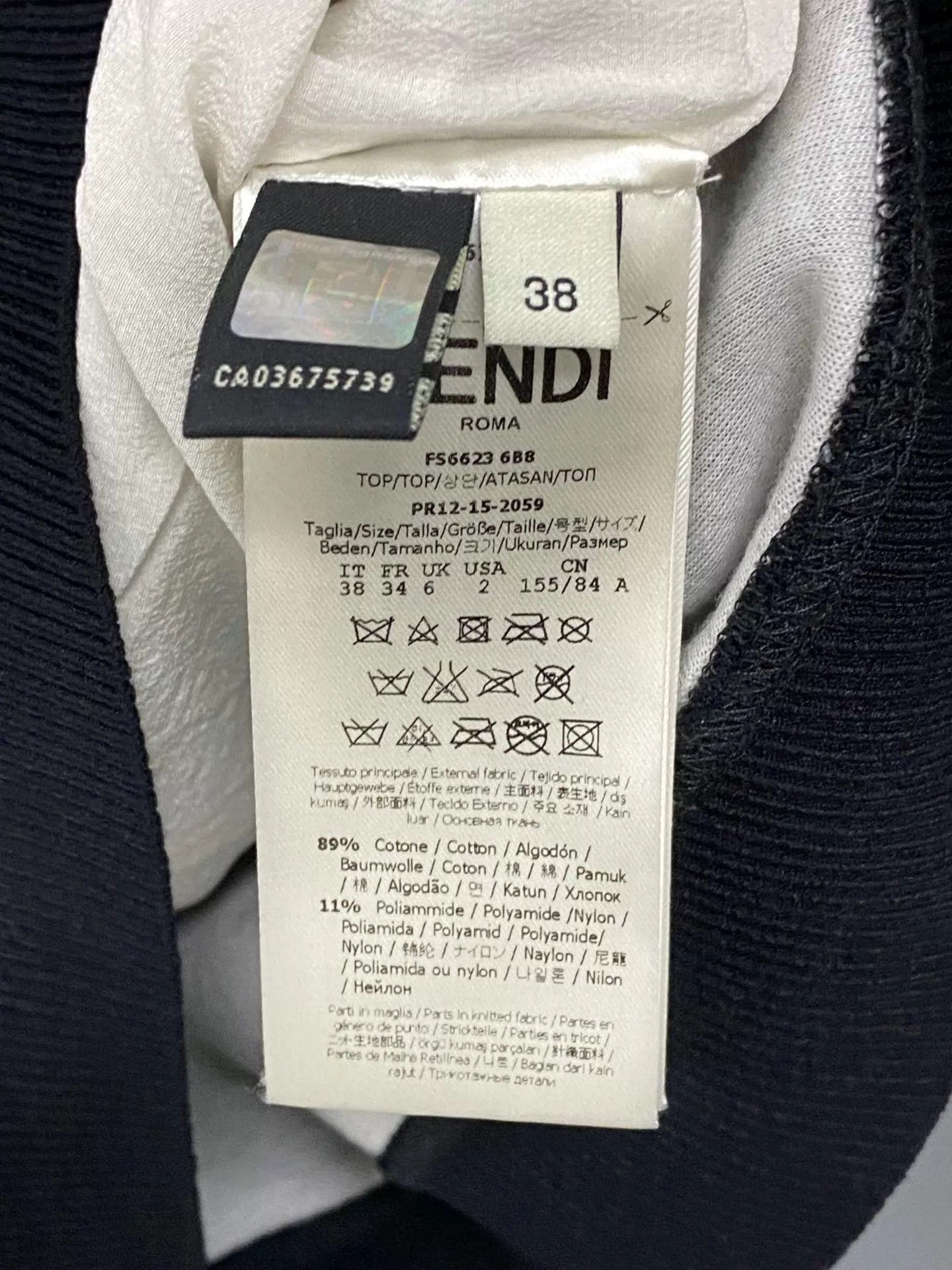 Fendi FENDI KL Signature Rare Sweatshirt 99 New Size 38 Size XS / US 0-2 / IT 36-38 - 4 Thumbnail