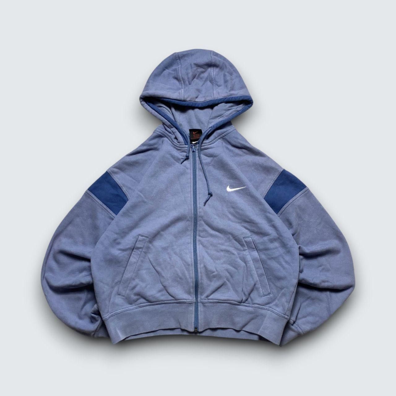 Nike 90s Nike Zip Hoodie Blue M Size US M / EU 48-50 / 2 - 1 Thumbnail
