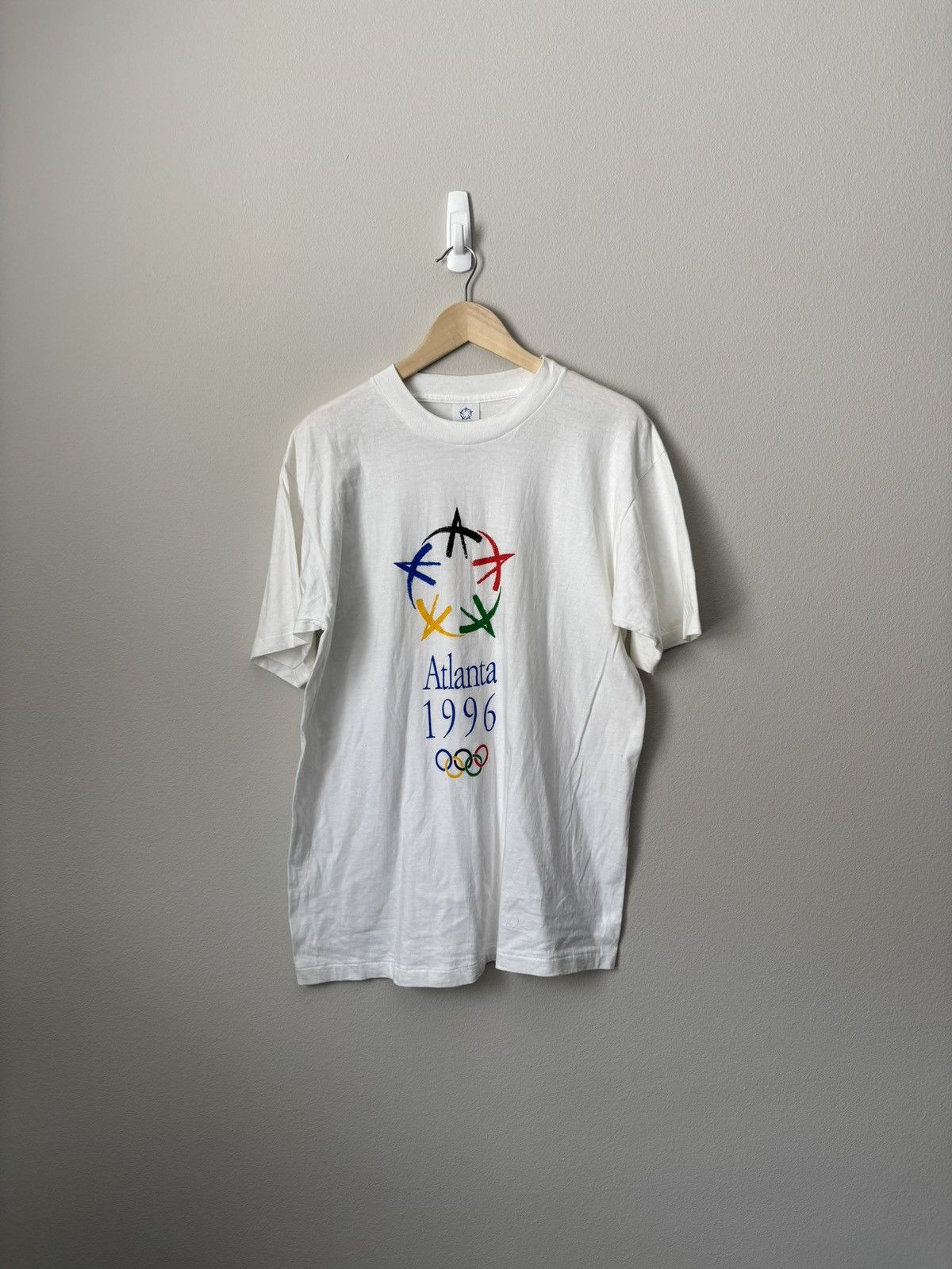Vintage 1996 Vintage Atlanta Olympics Cotton T- 1 Shirt Size US M / EU 48-50 / 2 - 1 Thumbnail