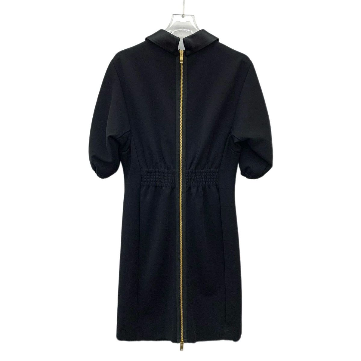 Gucci Gucci Black Lapel Puff Sleeve Zip Design Dress K26WX Size S / US 4 / IT 40 - 2 Thumbnail