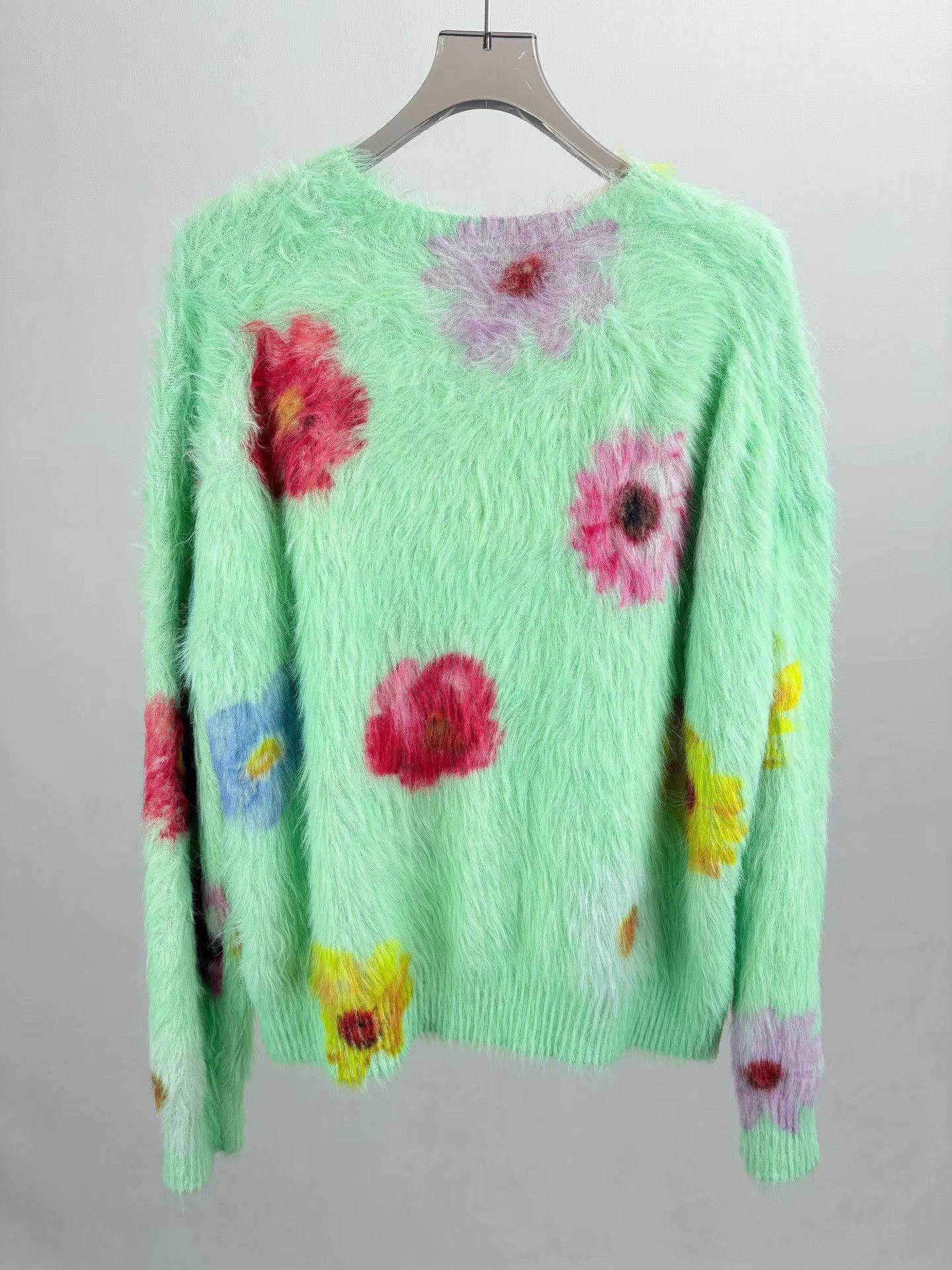 Acne Studios ACNE STUDIOS Colorful Floral Mohair Sweater Size XL / US 12-14 / IT 48-50 - 2 Thumbnail