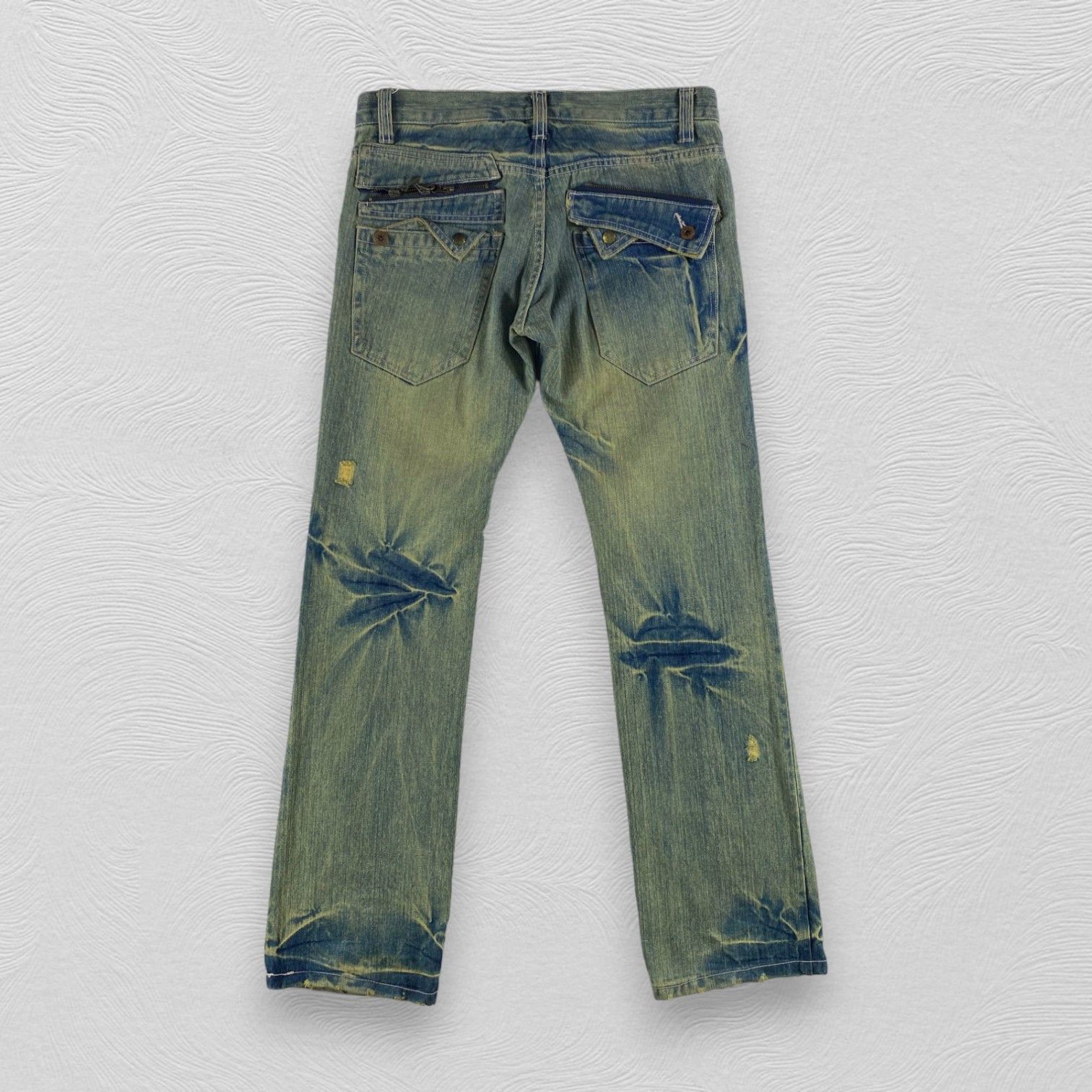 Japanese Brand Japanese Brand Limited Jeans Mud Wash Distressed Denim Size US 32 / EU 48 - 2 Thumbnail
