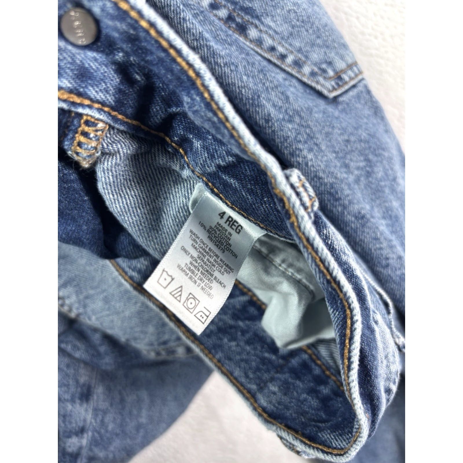 Aeropostale VINTAGE Aeropostale Jeans Womens 4 Regular Blue Low Rise 90s Baggy Distressed Straight Womens Size 27" / US 4 / IT 40 - 6 Thumbnail