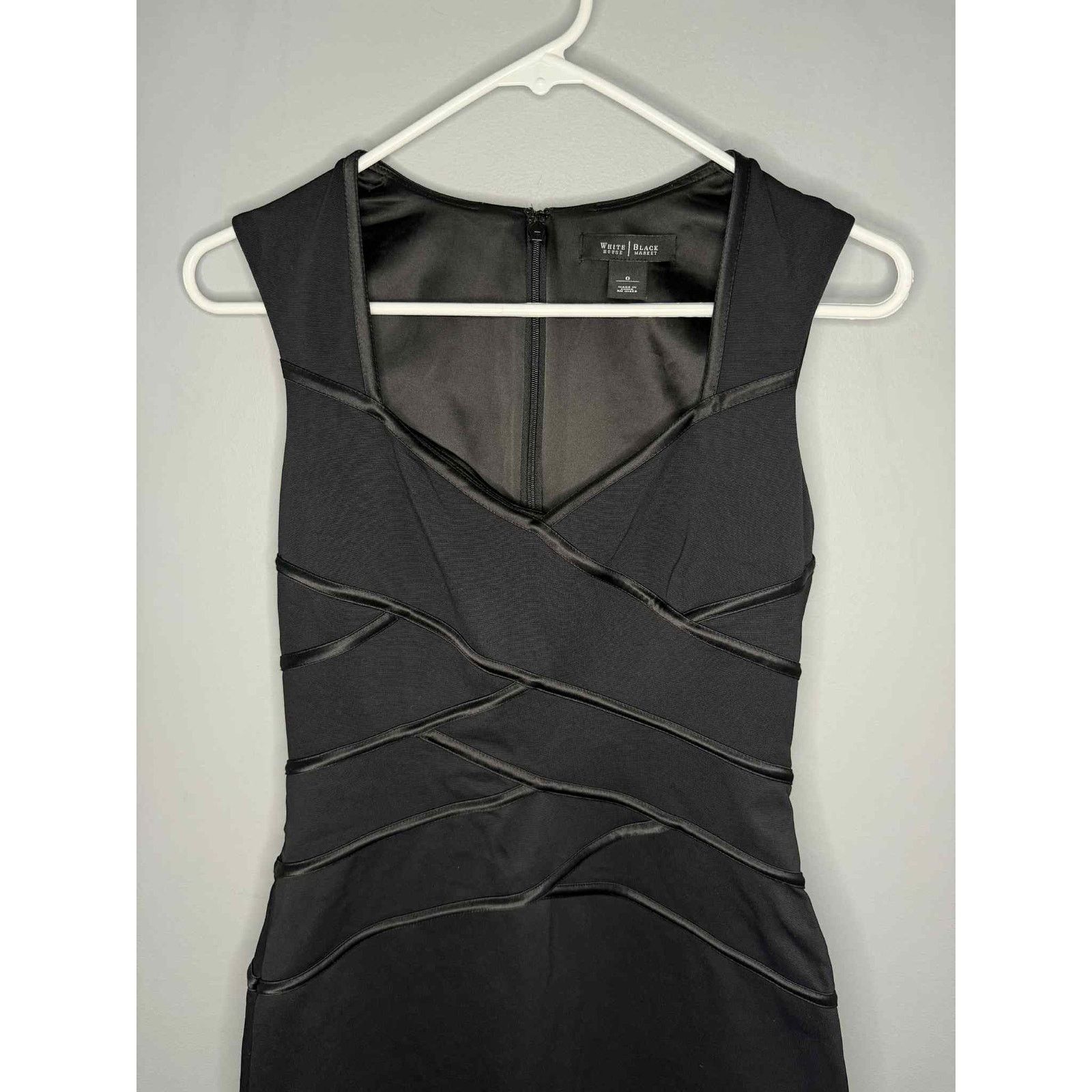 White House Black Market White House Black Market Bodycon Mini Dress Black Women's 0 Size XS / US 0-2 / IT 36-38 - 2 Thumbnail