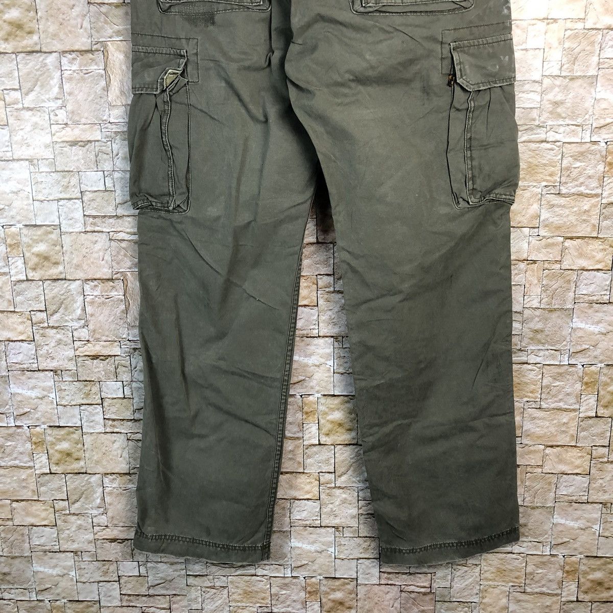 Alpha Industries Alpha Industrie Grey Cargo Multipocket Pants #A152 Size US 31 - 19 Thumbnail