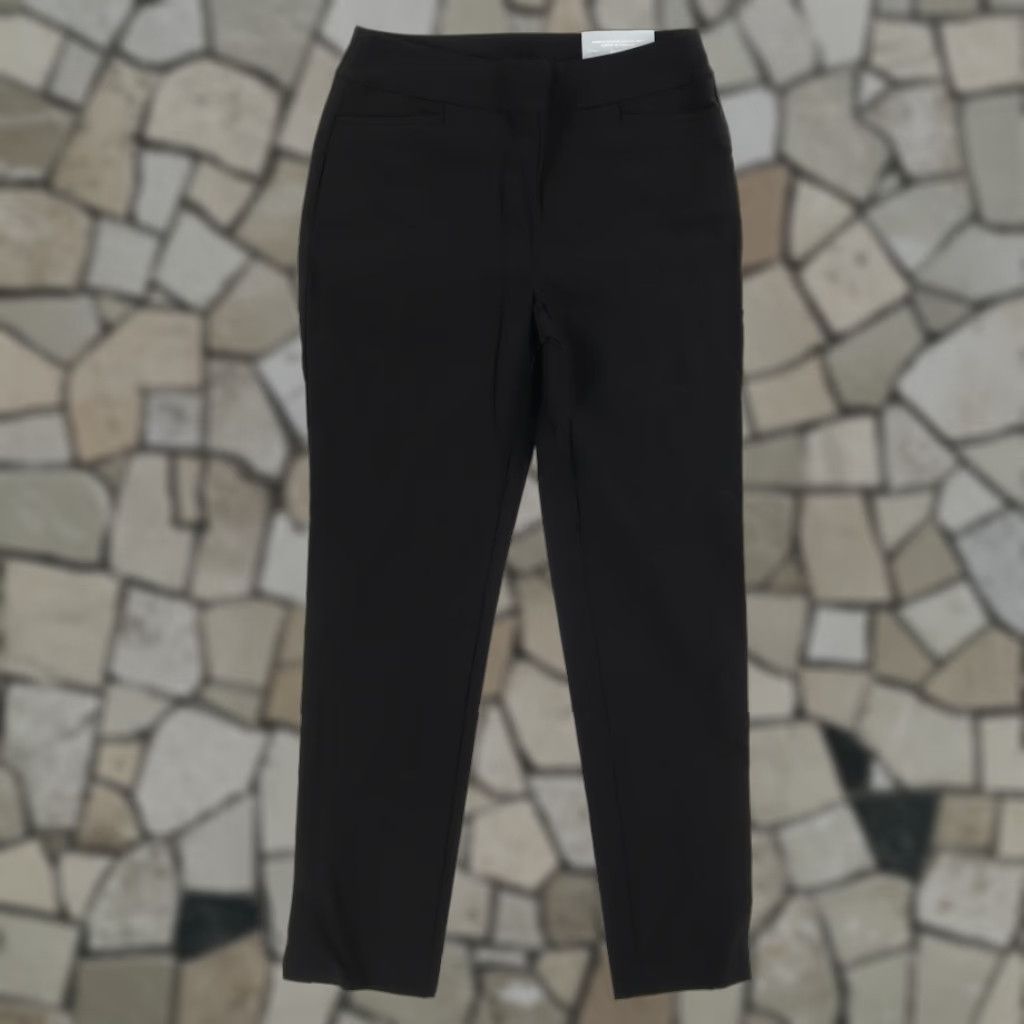 Vintage Chicos Stretch So Slimming Brigitte Slim Rayon Woven Career Pants Black Men's 4R Size 27" / US 4 / IT 40 - 1 Thumbnail