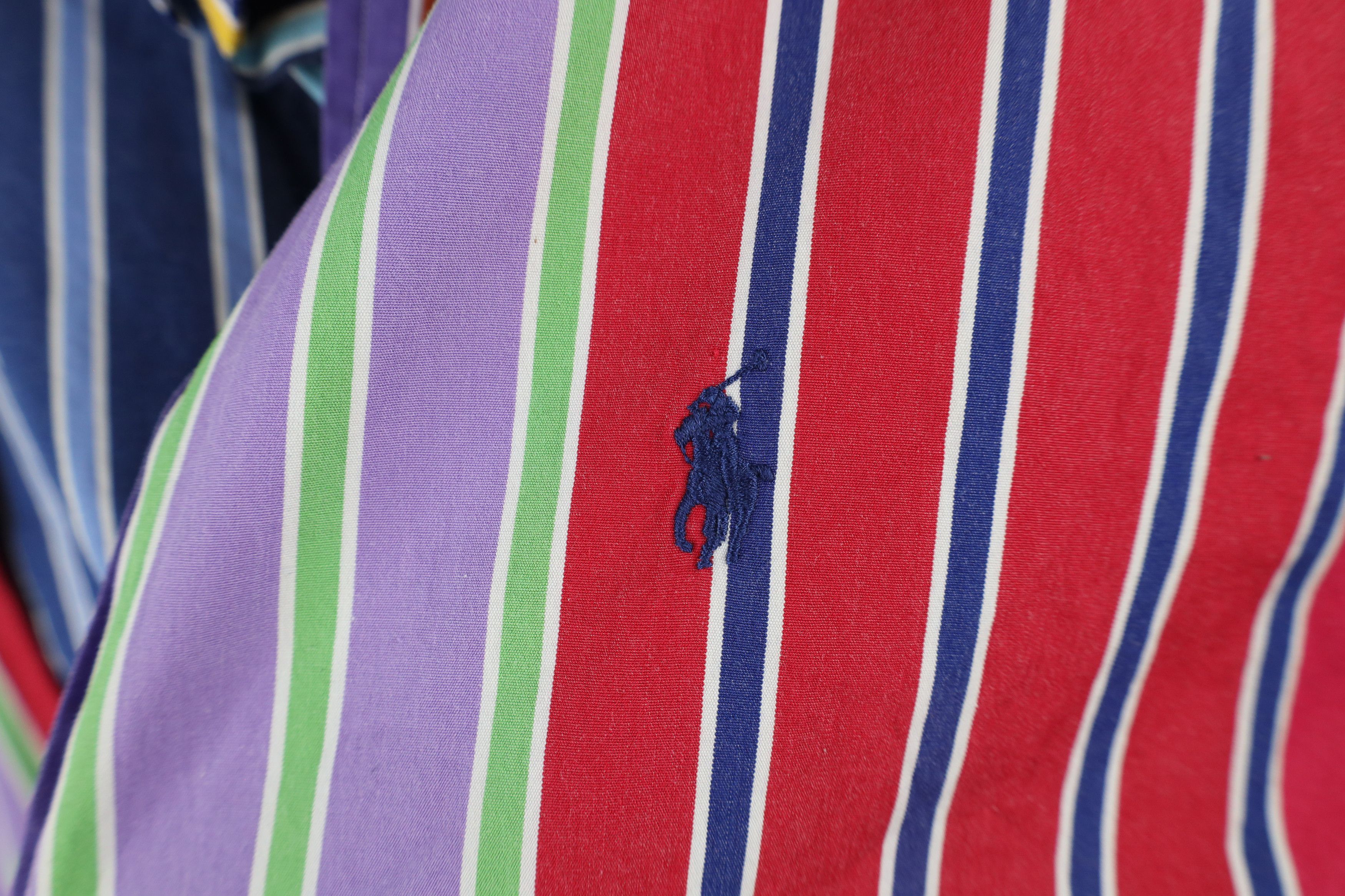 Polo Ralph Lauren Vintage 90s Ralph Lauren Rainbow Striped Button Down Shirt Size US M / EU 48-50 / 2 - 4 Thumbnail