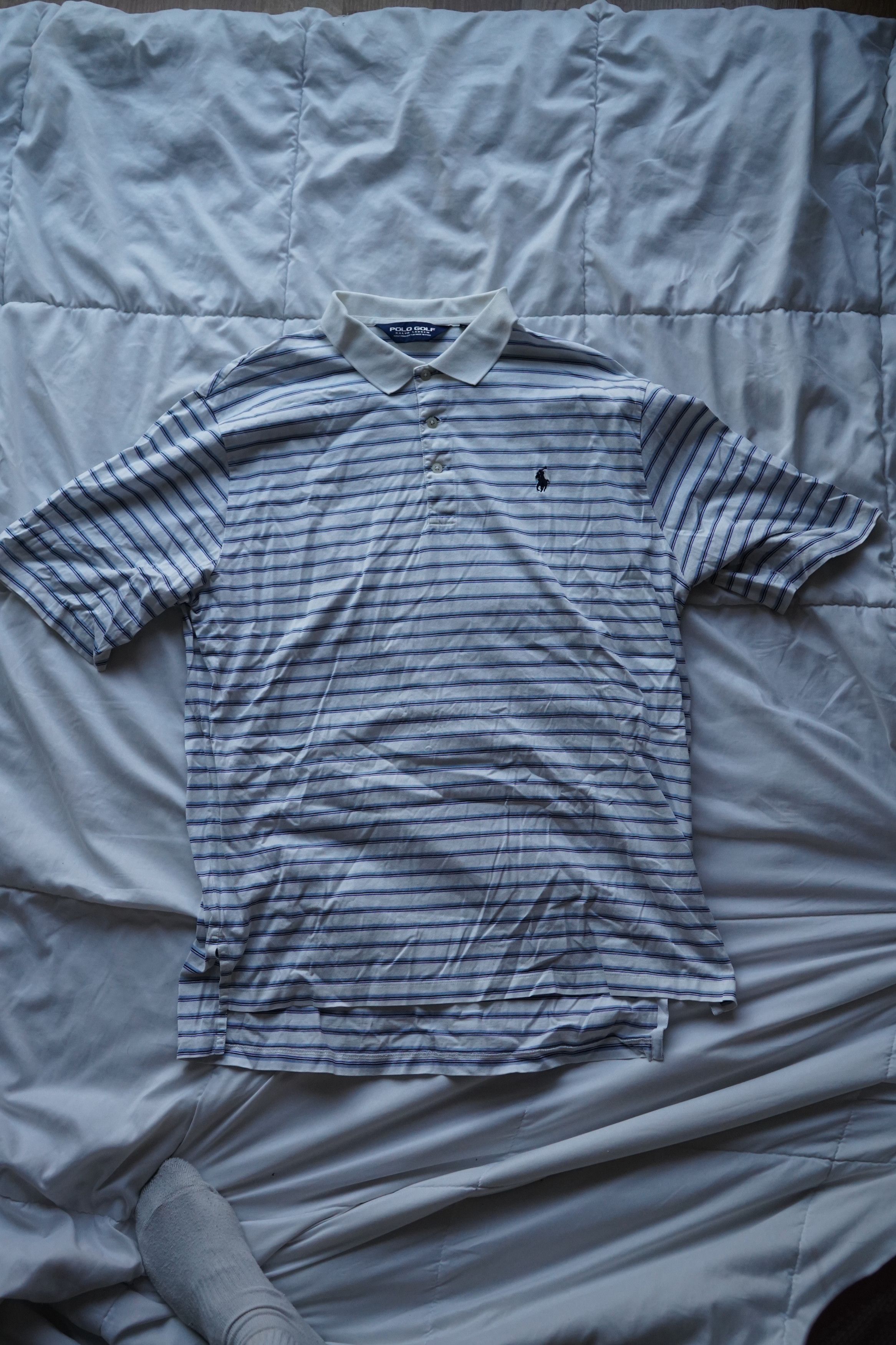 Polo Ralph Lauren Vintage Polo Ralph Lauren Golf Polo Size L Size US L / EU 52-54 / 3 - 3 Thumbnail