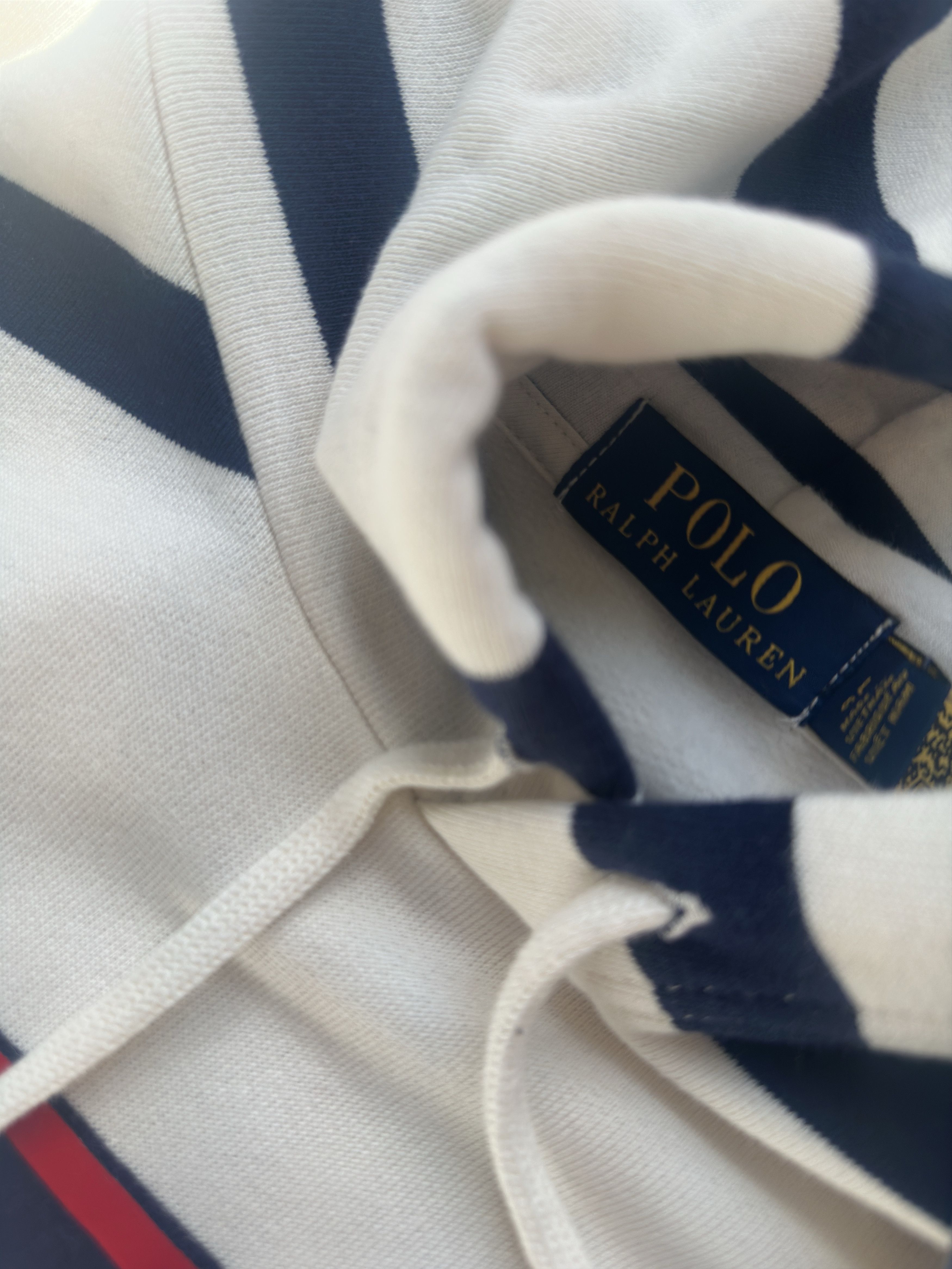 Polo Ralph Lauren Polo Ralph Lauren Logo Striped Fleece Hoodie Size US L / EU 52-54 / 3 - 3 Thumbnail