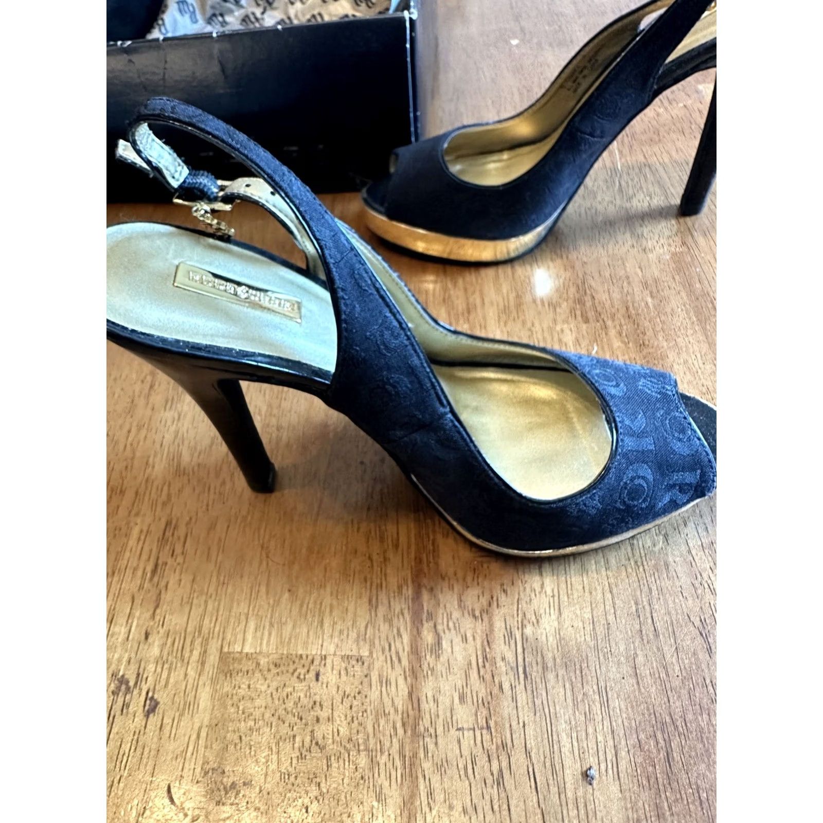 Rocawear VINTAGE Rocawear Gold Trim Style High Heels Size 6 Chance Y2K Womens Size US 6 / IT 36 - 4 Thumbnail
