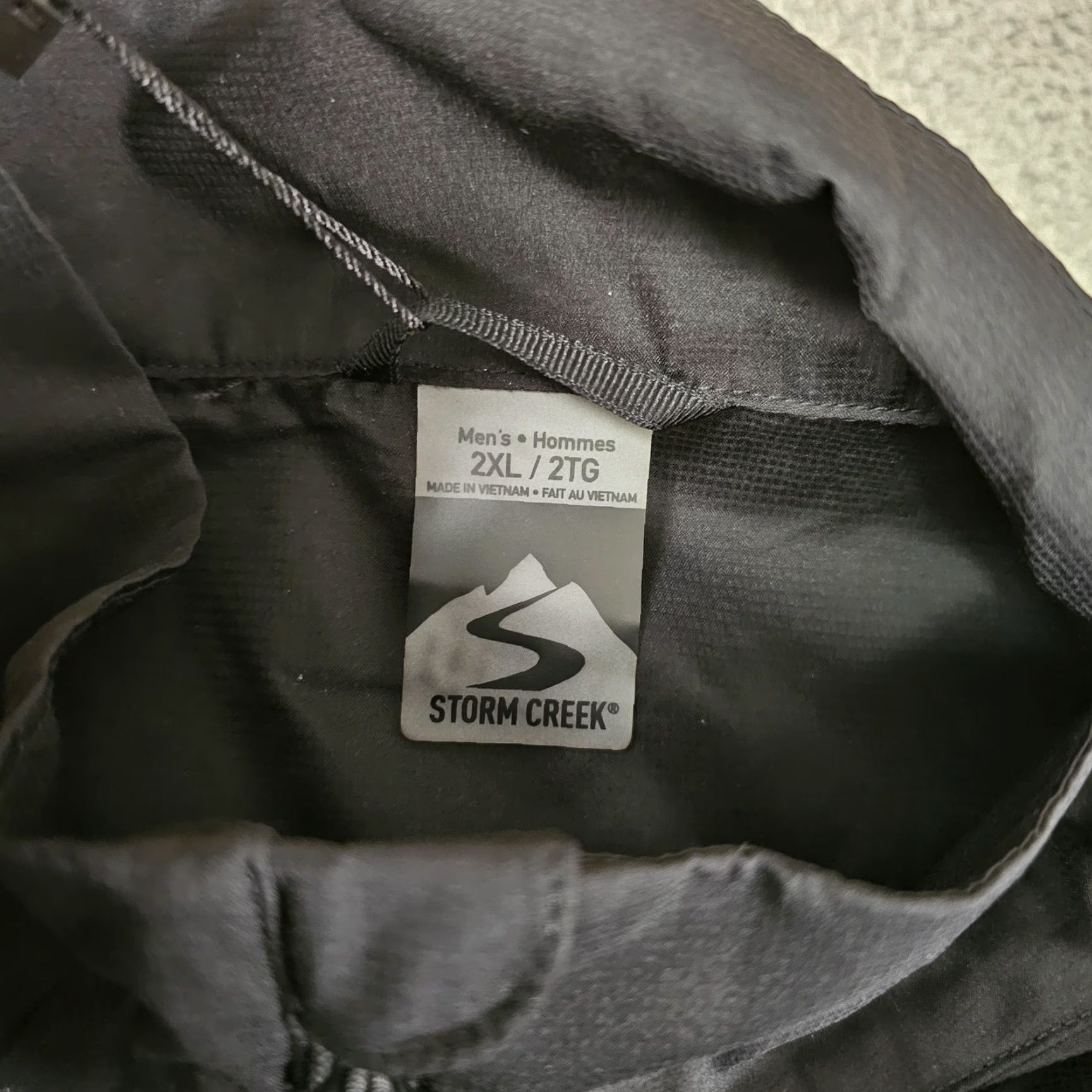 Vintage Storm Creek The Idealist Wind Jacket Mens 2XL Black Water Resistant Full Zip Windbreaker Pockets Lightweight 6240 Size US XXL / EU 58 / 5 - 4 Thumbnail