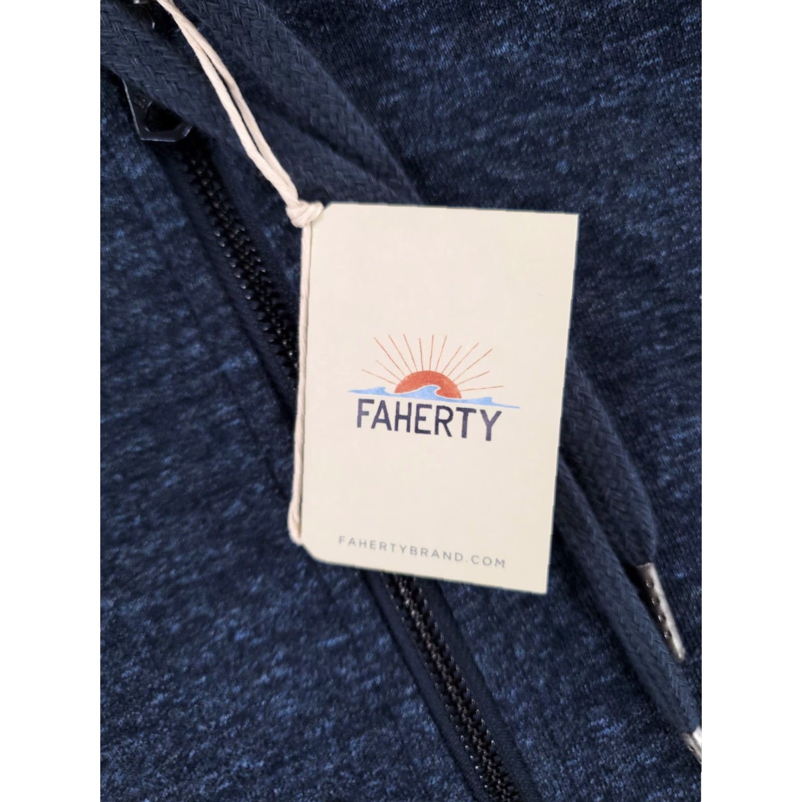 Faherty Faherty Full Zip Hoodie Jacket Blue Long Sleeve Mens 3XLT NWT Size US XXL / EU 58 / 5 - 5 Thumbnail