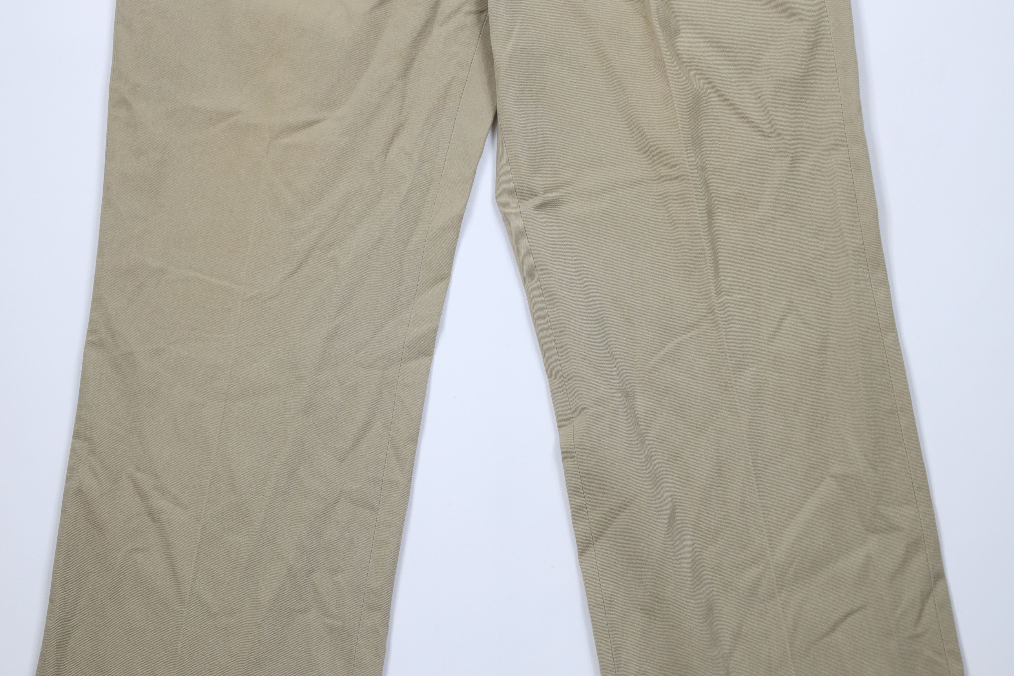 Levi's Vintage 70s Levis Flared Wide Leg Chino Pants Beige Khaki Size US 34 / EU 50 - 3 Thumbnail