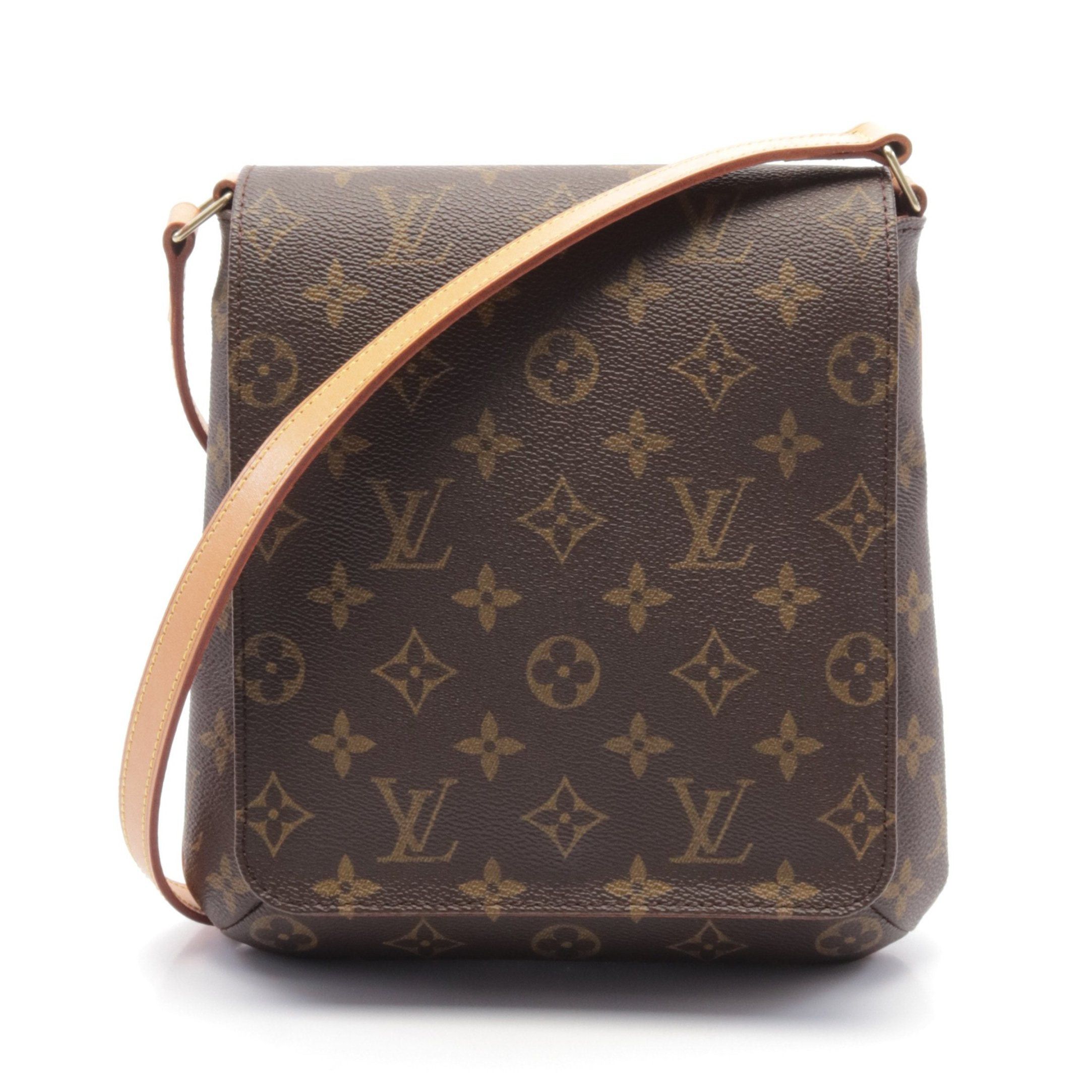 Louis Vuitton Louis Vuitton Musette Salsa Short Strap Monogram Shoulder Bag Leather Brown Size ONE SIZE - 1 Thumbnail