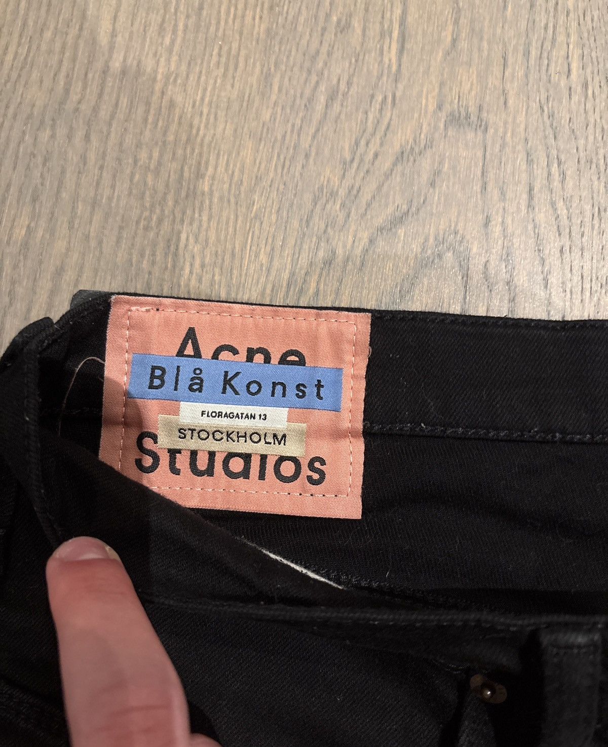 Acne Studios Acne Studios Max Stay Black Jeans | Slim Straight Legged Fit Size US 32 / EU 48 - 5 Thumbnail