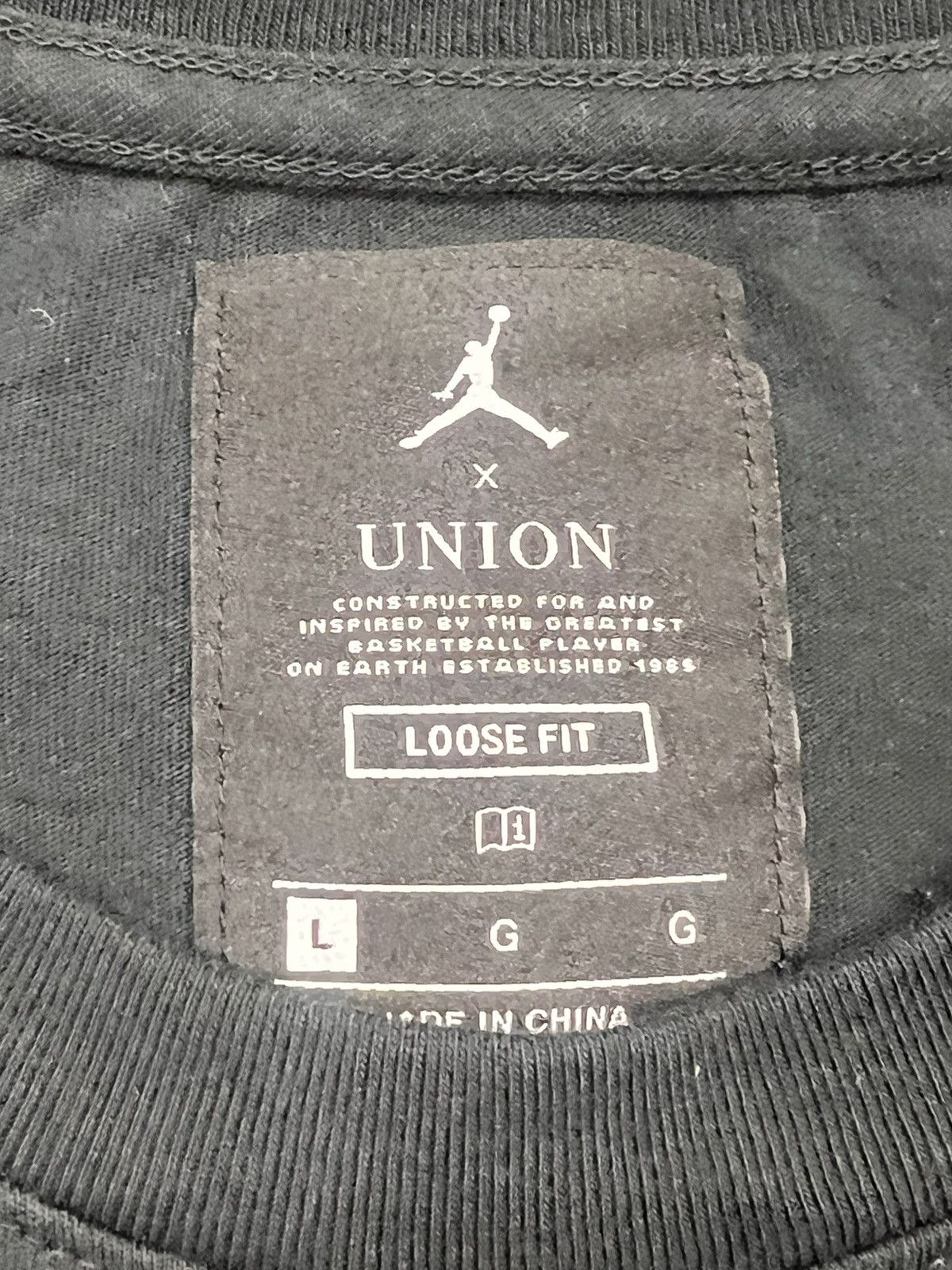 Jordan Brand 2020 Union LA x Jordan Reverse Dunk Tee Size US L / EU 52-54 / 3 - 3 Thumbnail