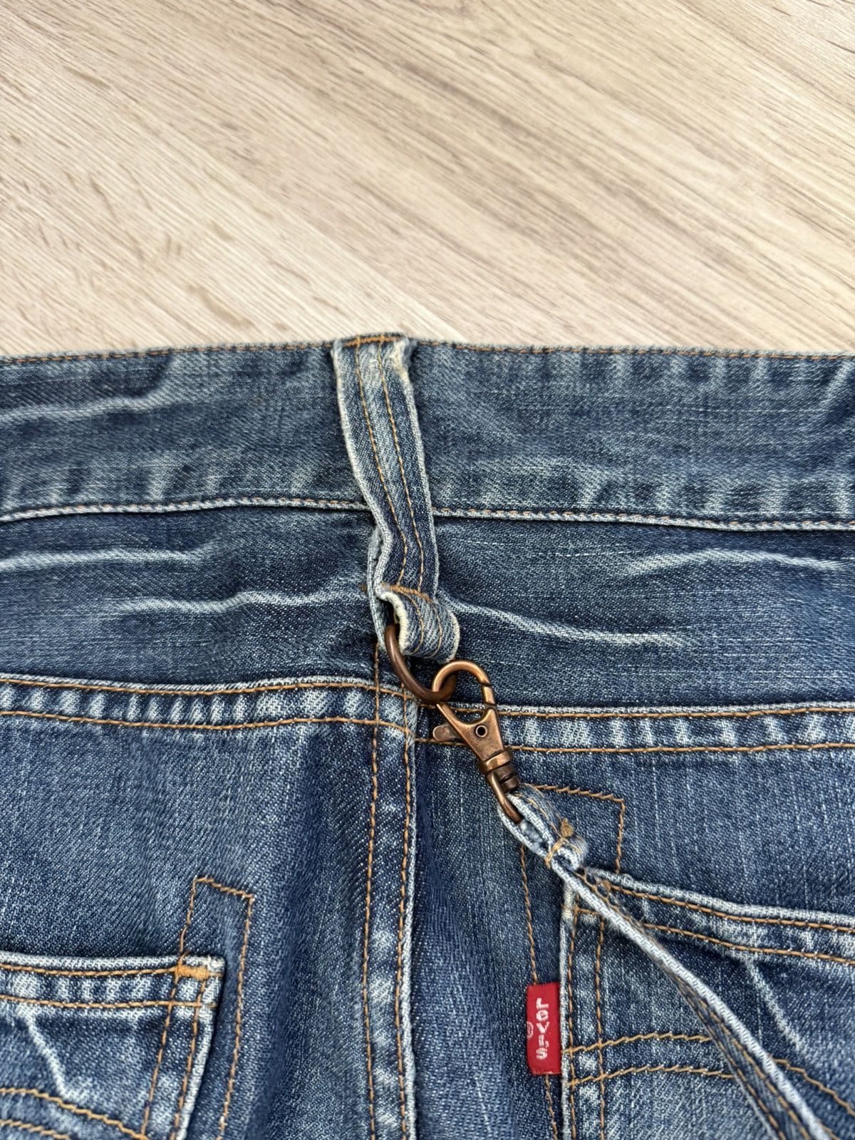 Levi's Levi’s 523 Distressed Jeans Y2K Grunge w Strap Altered Size US 34 / EU 50 - 21 Thumbnail