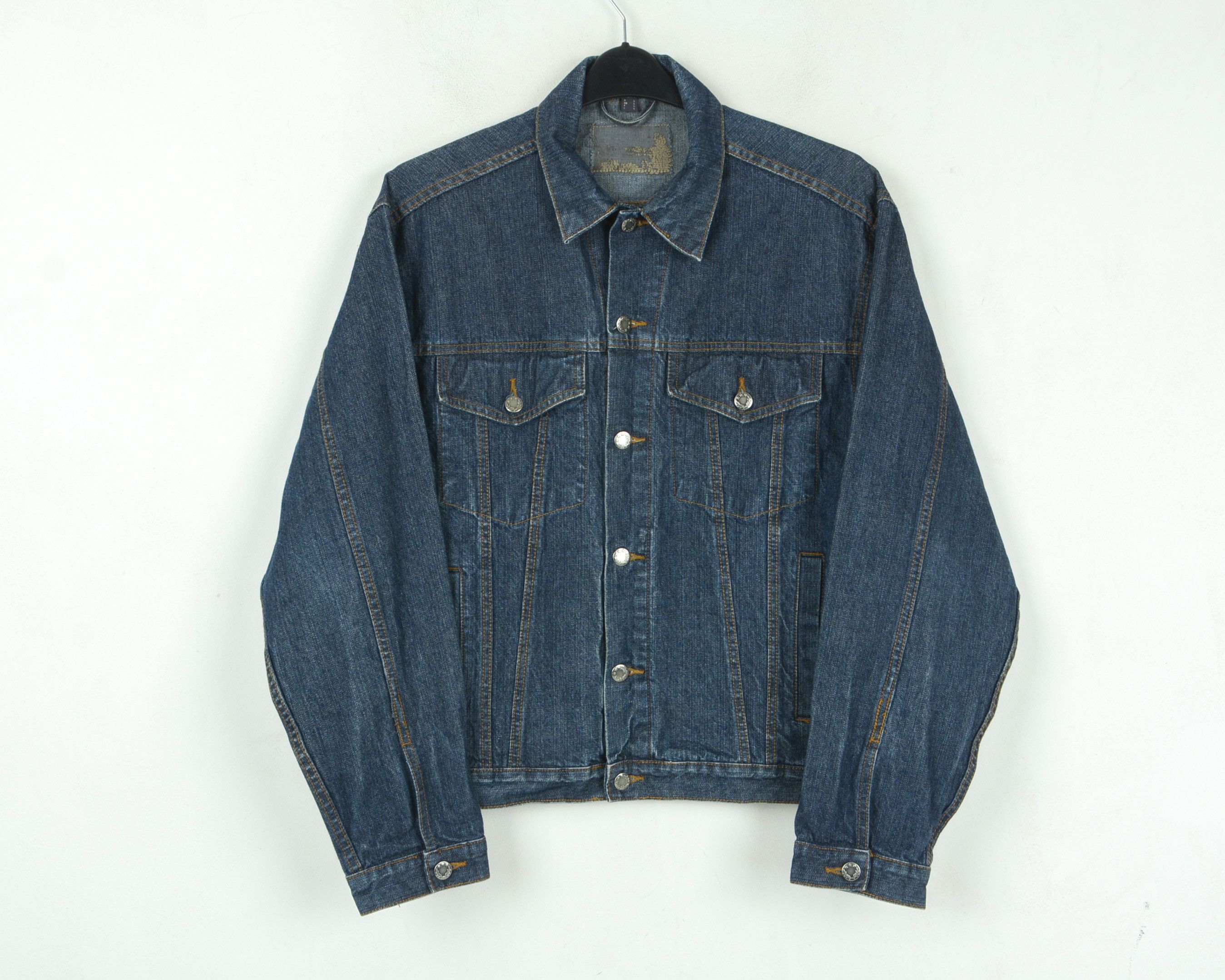 Other Denim Mens L Jacket Coat Trucker Jean Retro Chore Top Cotton Size US L / EU 52-54 / 3 - 1 Thumbnail