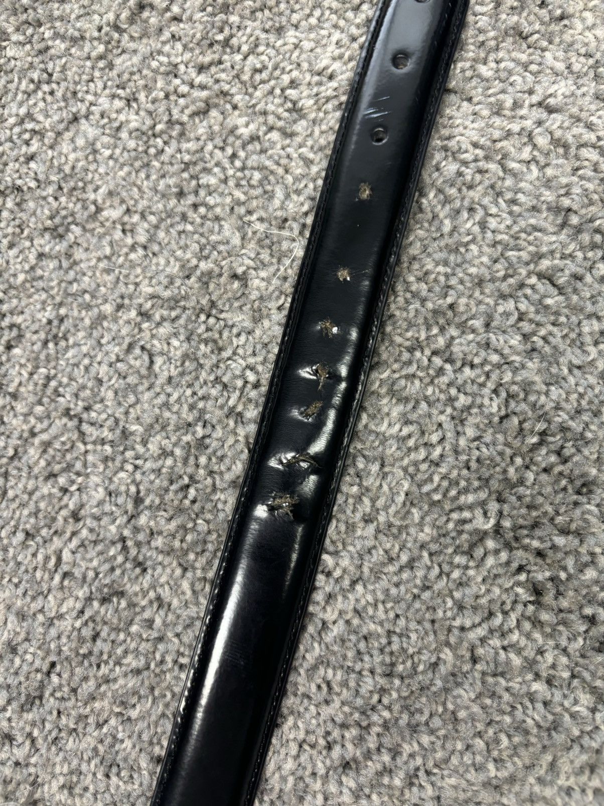 Nike Men's Black glossy Belt Size 32 - 5 Thumbnail