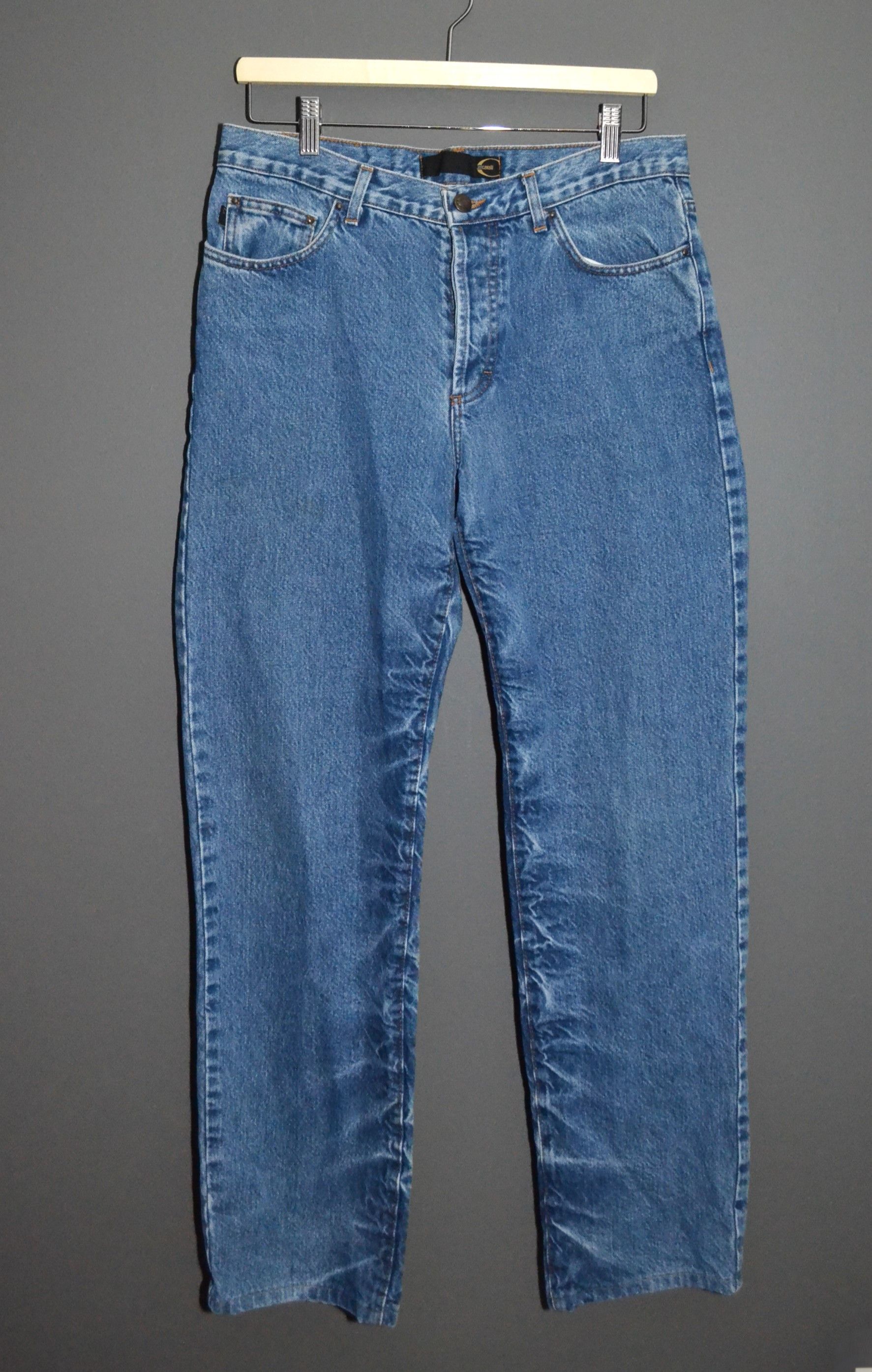 image of Just Cavalli x Roberto Cavalli Just Vintage Jeans 33 Size Faded Cowboy in Blue, Men's