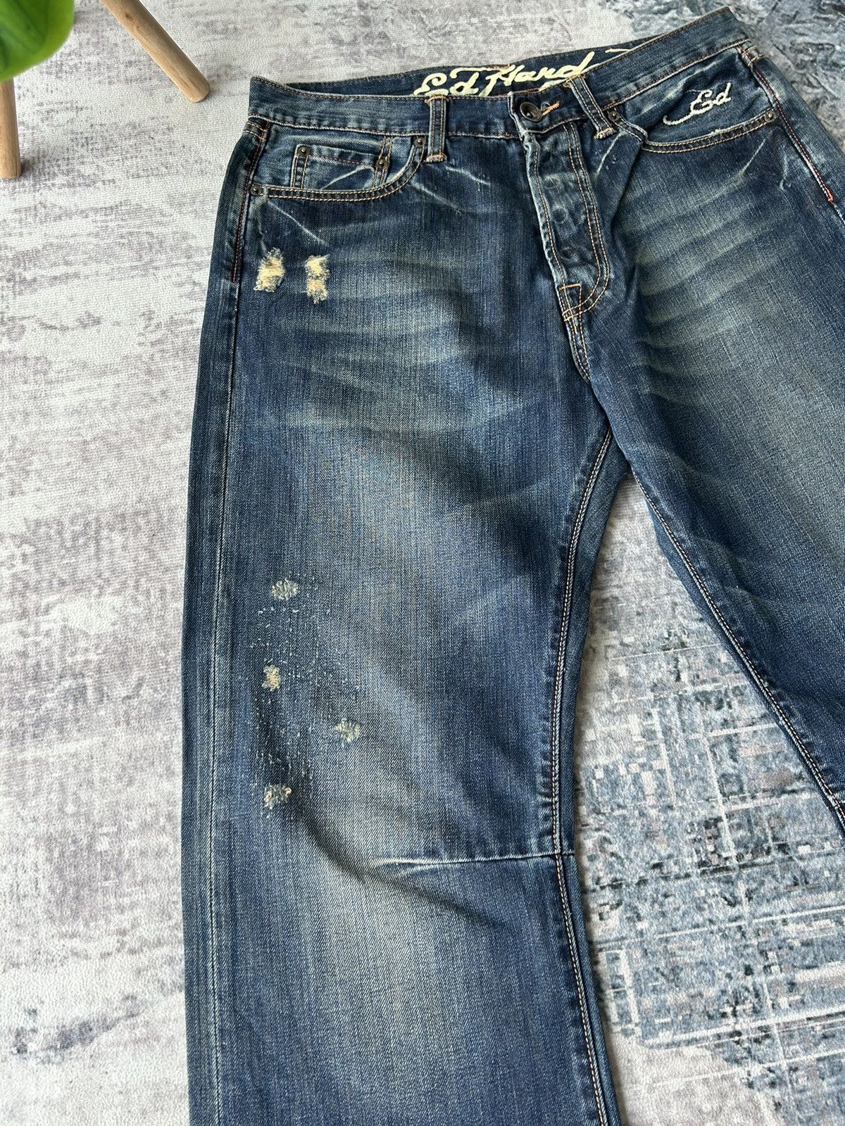 Ed Hardy KILLS LOVE Skull Logo Ed Hardy Jeans Size US 32 / EU 48 - 10 Thumbnail