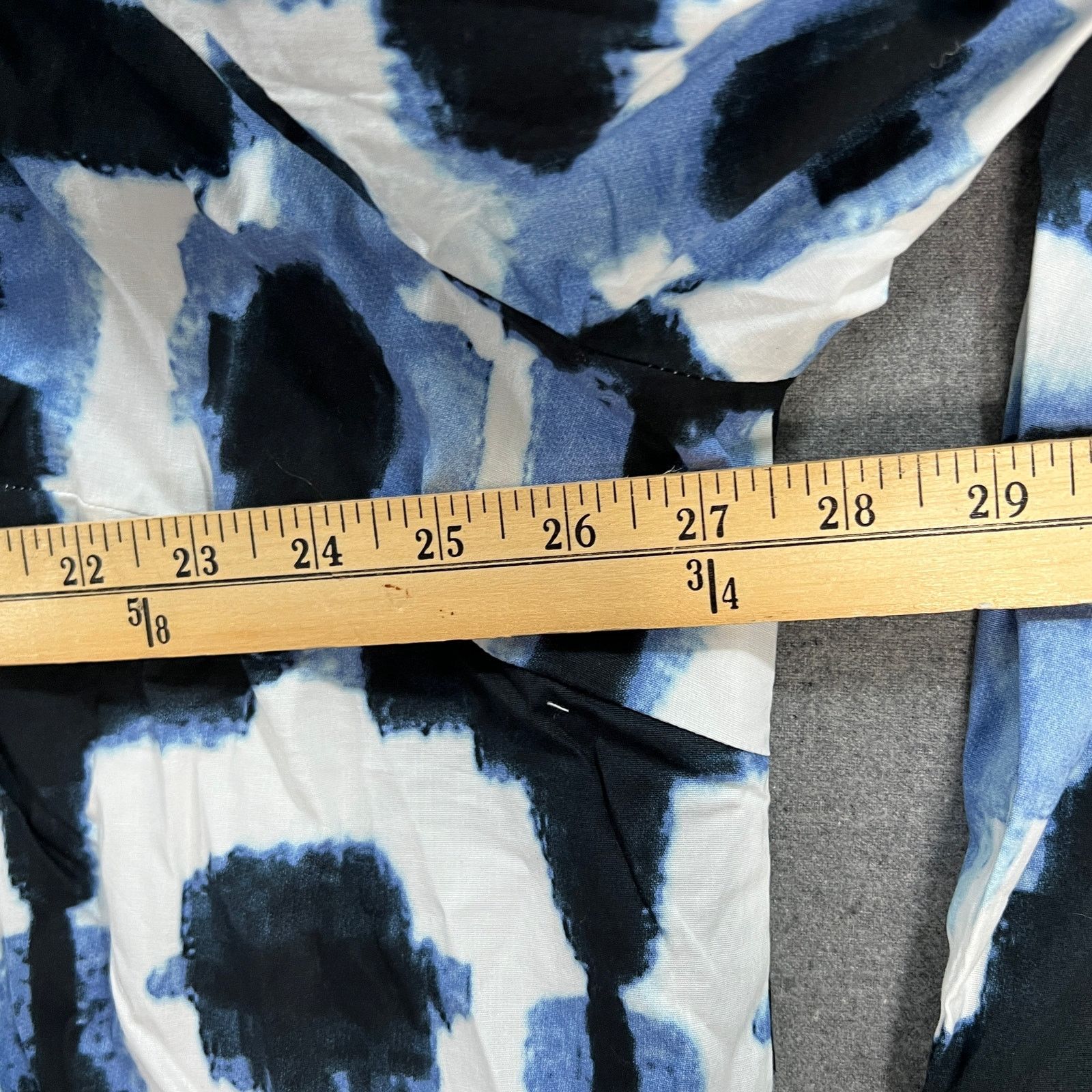Other Truth + Style Stretch Poplin Asymmetrical Woven Button Front Size 3XL / US 20-22 - 7 Thumbnail