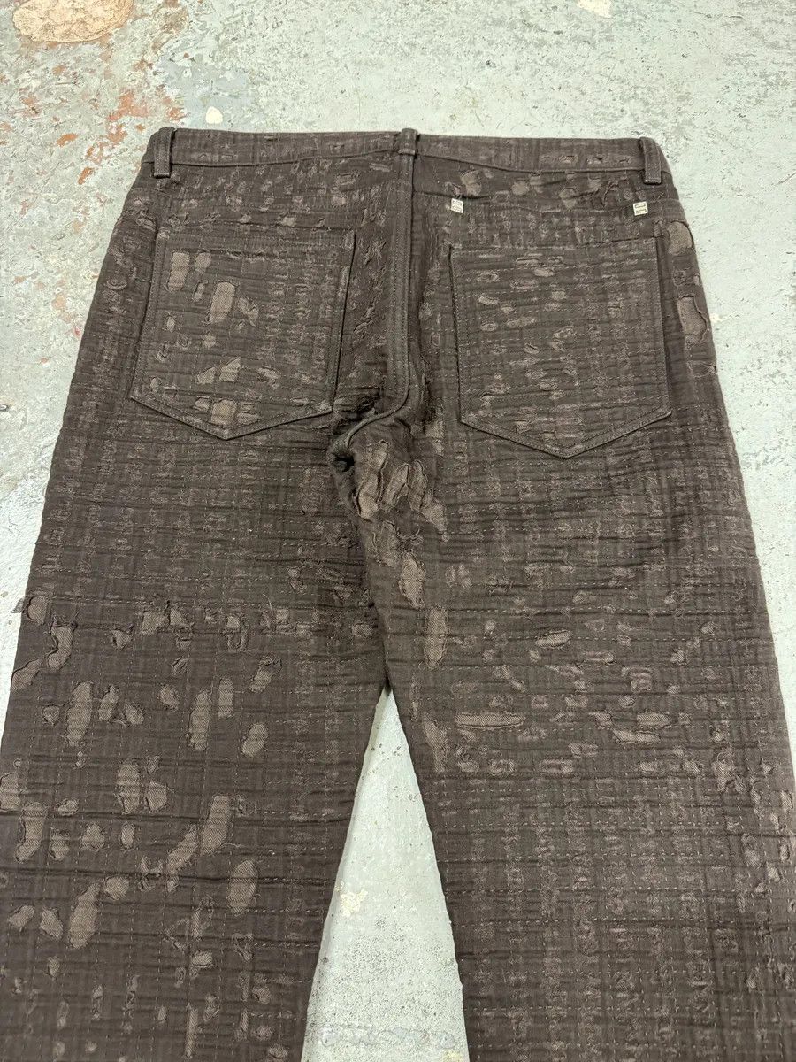 Givenchy SS2021 Givenchy Brown 2 Zips Distressed Biker Pants Size US 34 / EU 50 - 8 Thumbnail