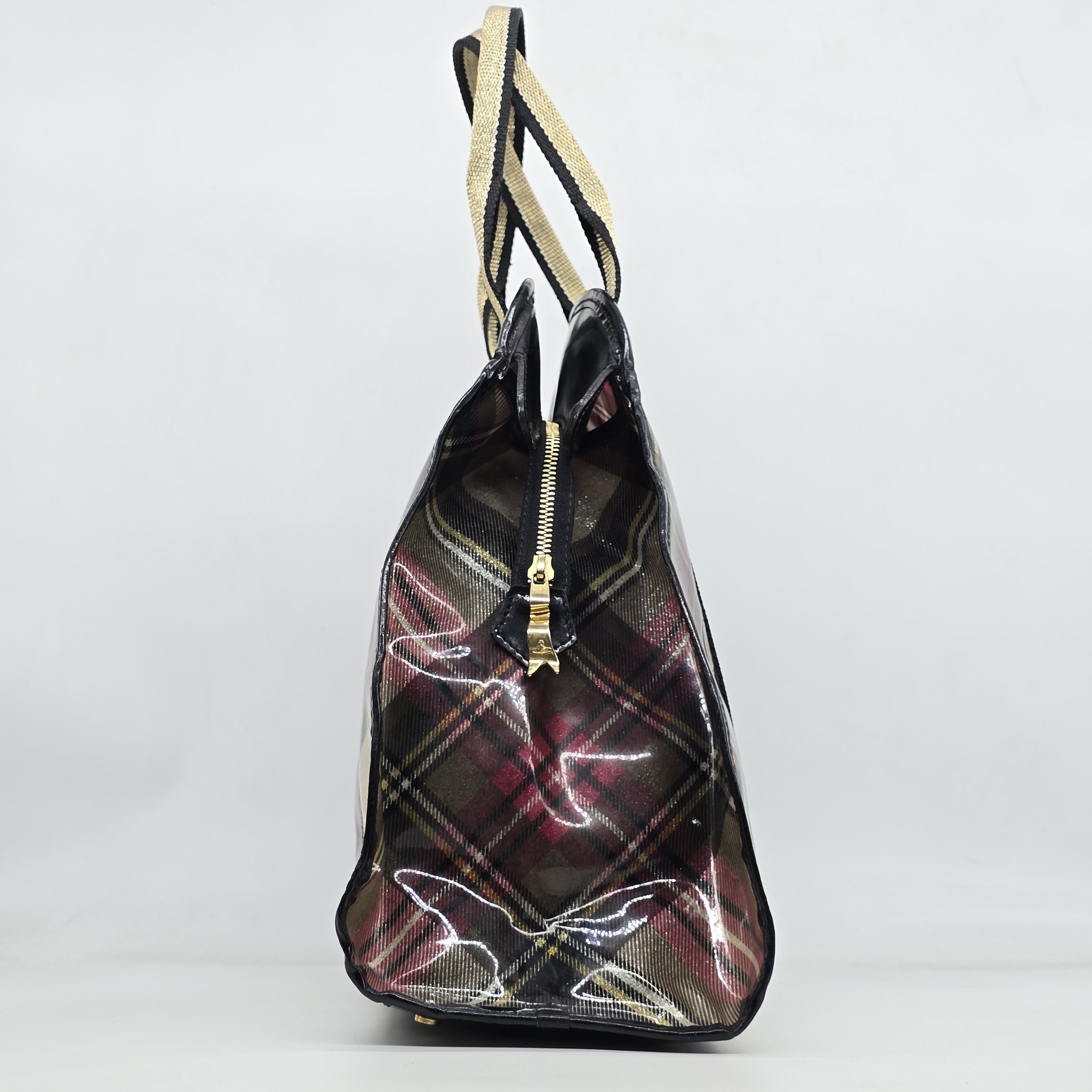 Vivienne Westwood Vivienne Westwood - Orb Glitter Check Yasmine Bag - Large Size ONE SIZE - 3 Thumbnail
