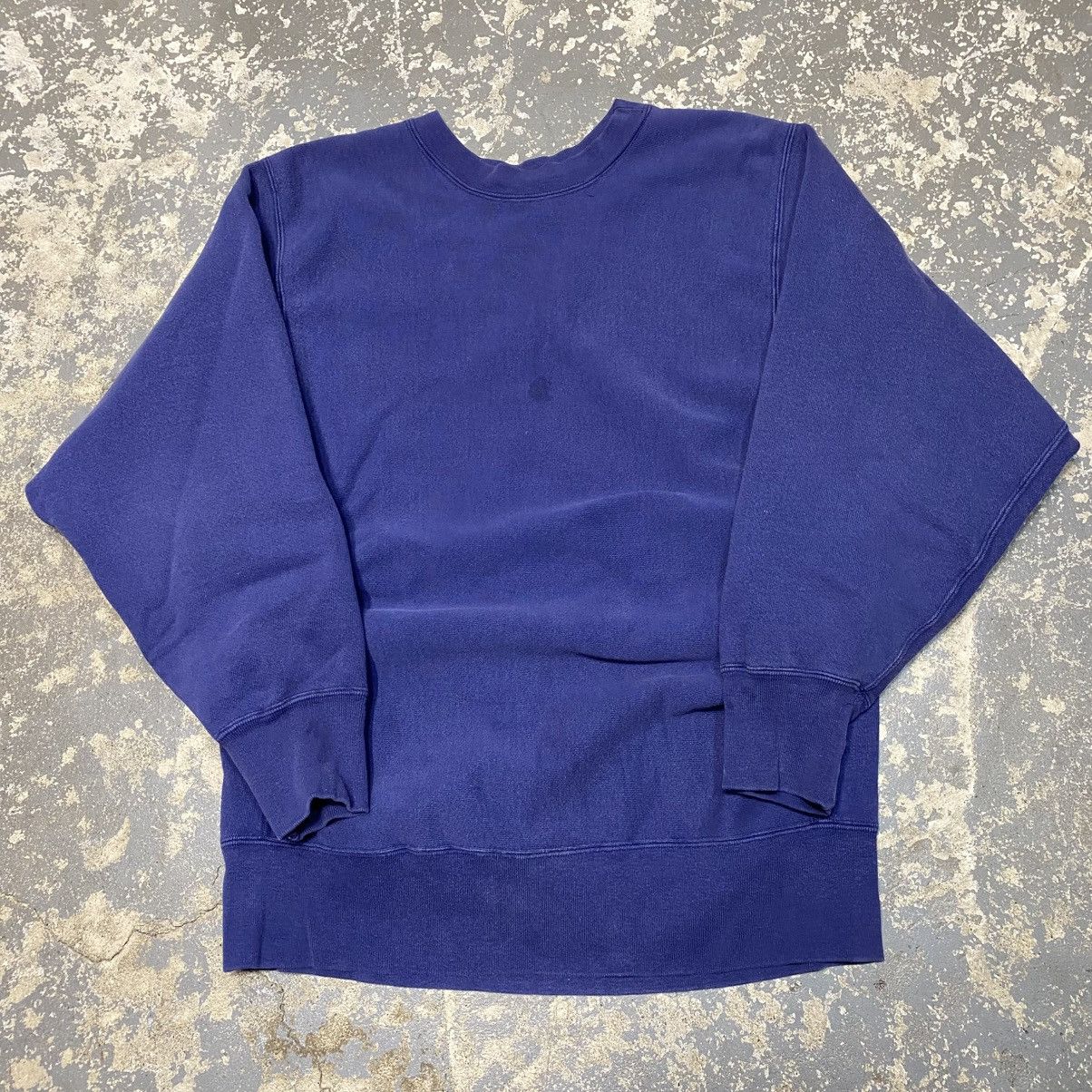 Vintage Vintage Navy Johnstown Reverse Weave Crewneck Sweatshirt 80s Size US L / EU 52-54 / 3 - 1 Thumbnail