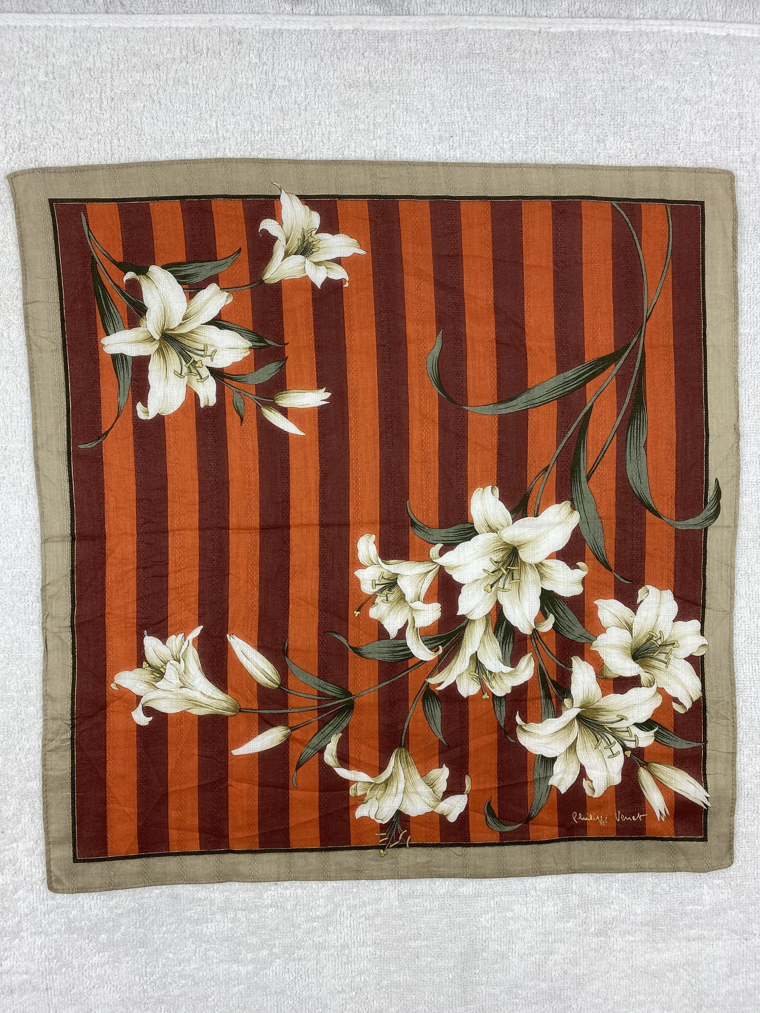 Vintage Philippe Venet Handkerchief / Bandana / Neckerchief Size ONE SIZE - 3 Thumbnail