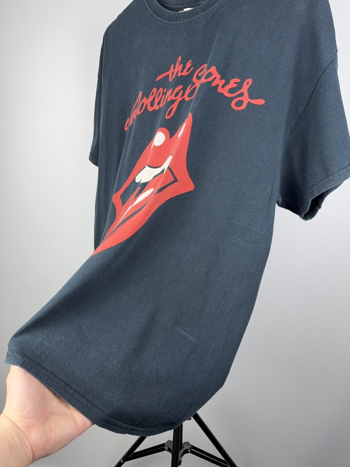 Band Tees × The Rolling Stones × Vintage Vintage 00's The Rolling Stones Big Logo T-shirt Size US XL / EU 56 / 4 - 3 Thumbnail