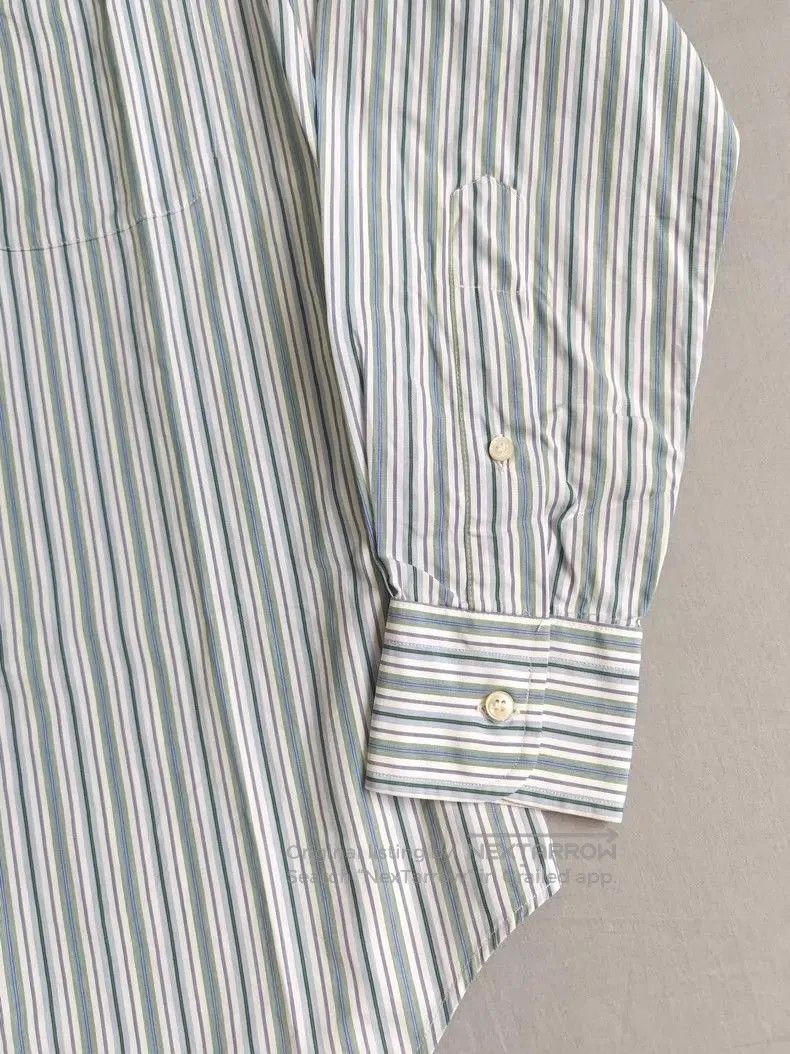 Loro Piana Loro Piana Men's Striped Cotton Shirt. Size US M / EU 48-50 / 2 - 8 Thumbnail